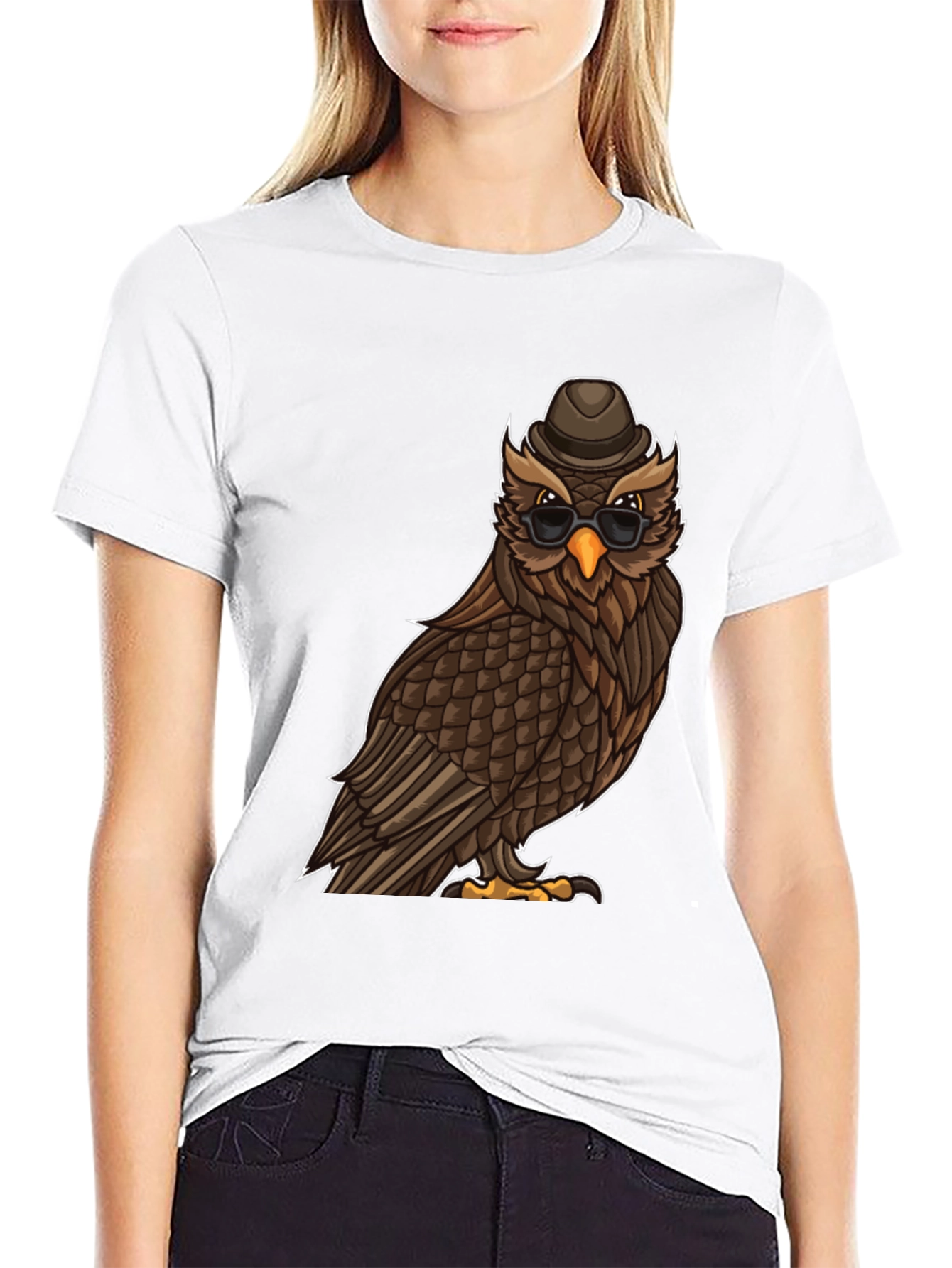 Cool Owl T-Shirt with Hat & Shades