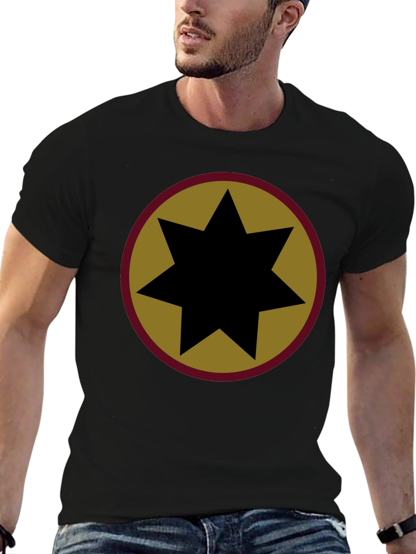 Retro Star Graphic Tee - Black