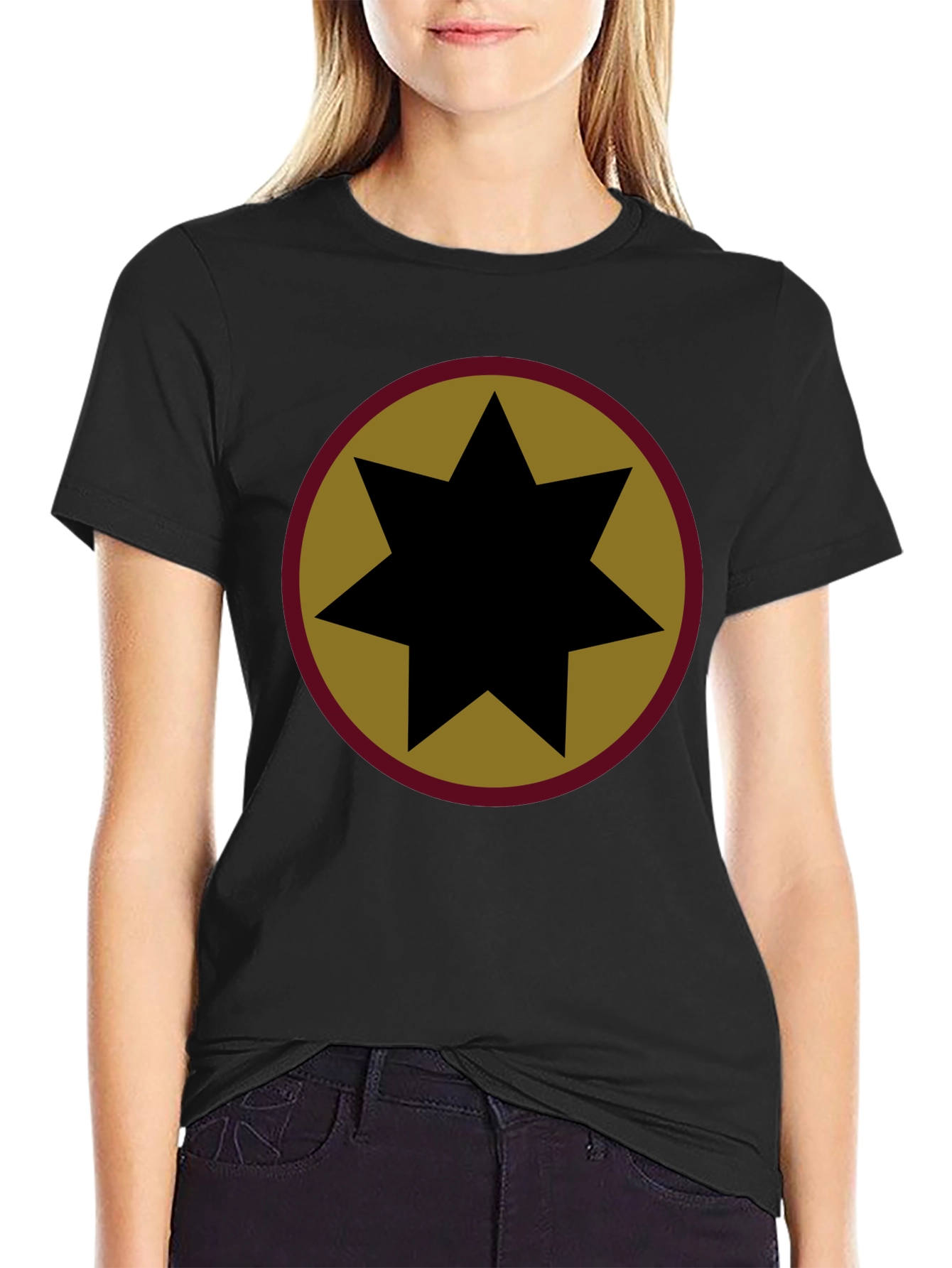 Retro Star Graphic Tee - Black