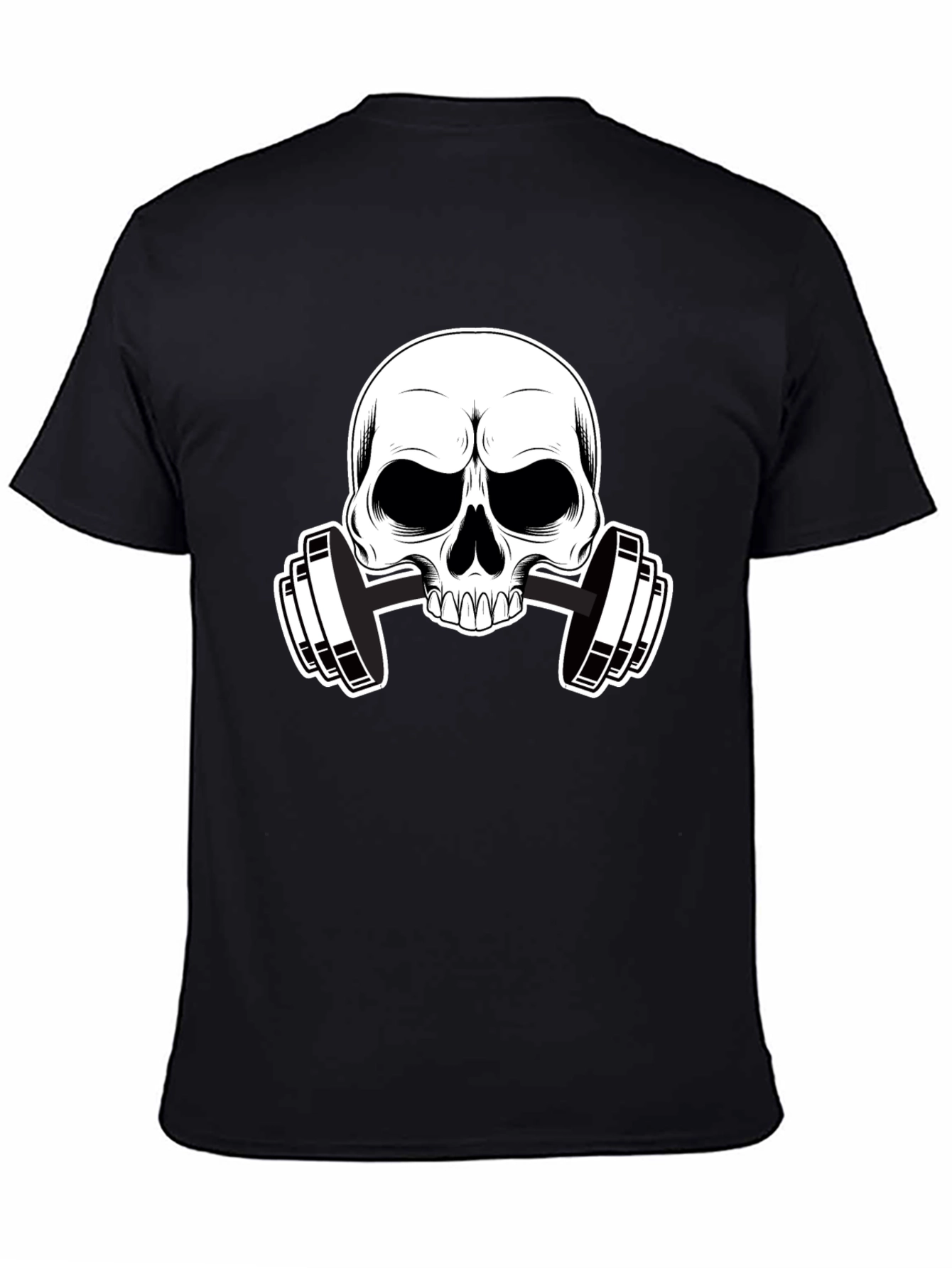 Skull & Barbell Graphic T-Shirt - Gym Ready!