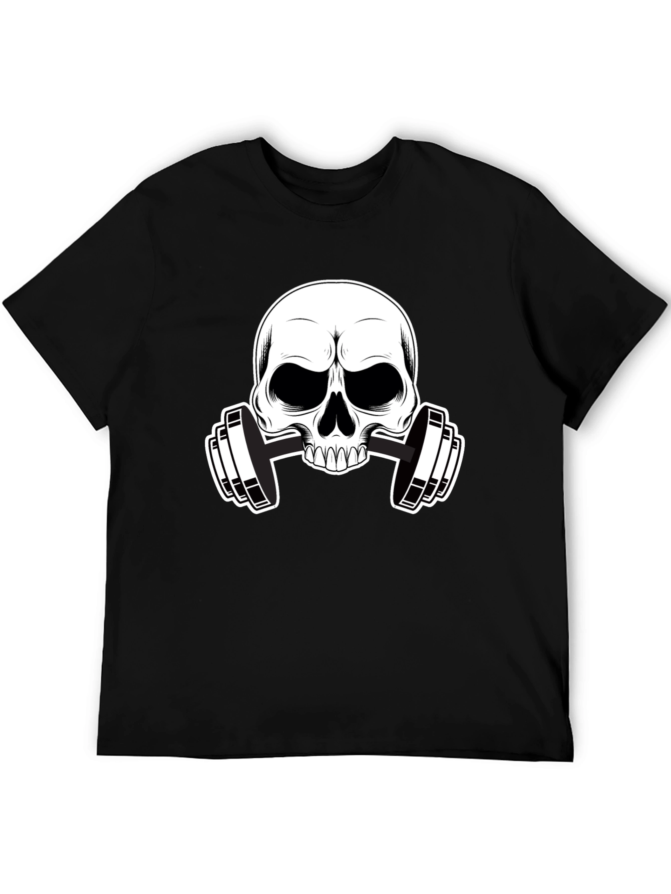 Skull & Barbell Graphic T-Shirt - Gym Ready!