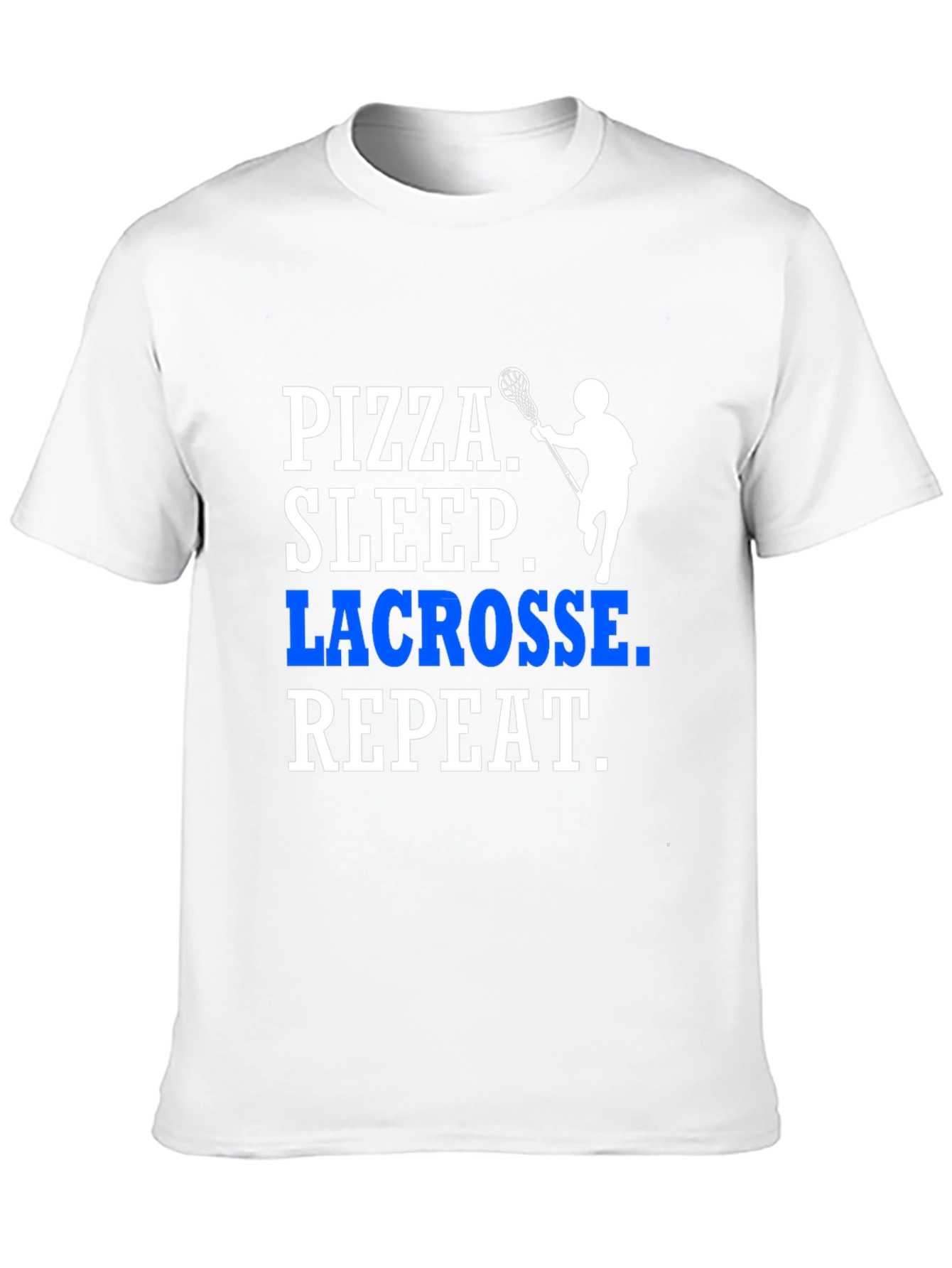 Pizza Sleep Lacrosse Repeat T-Shirt