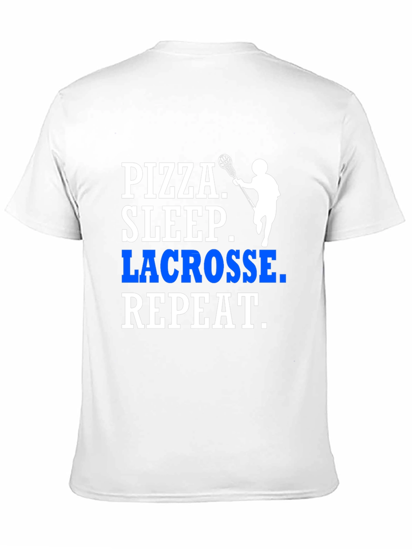 Pizza Sleep Lacrosse Repeat T-Shirt