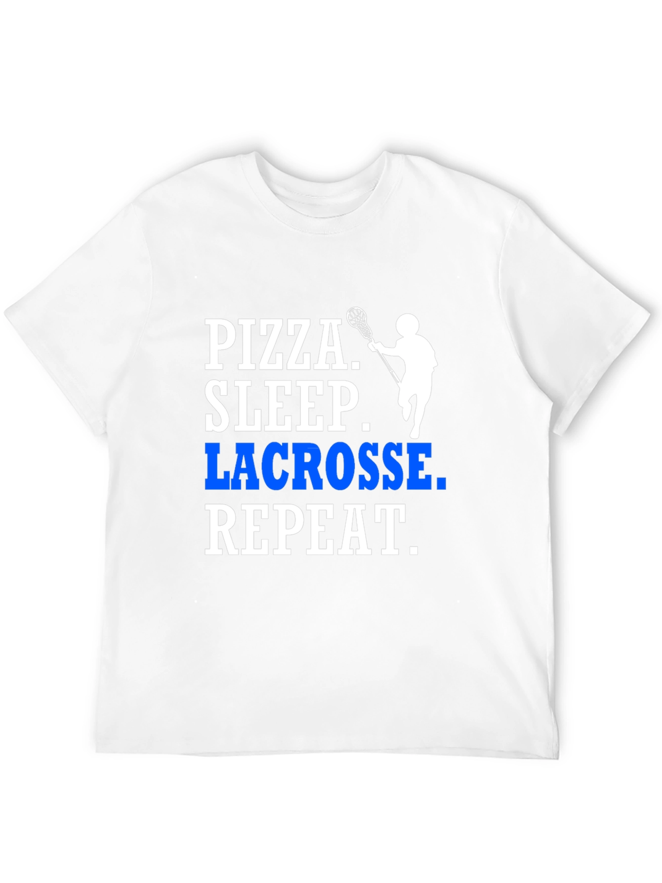 Pizza Sleep Lacrosse Repeat T-Shirt