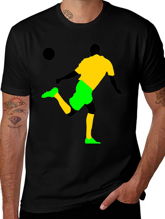 Soccer Silhouette Graphic T-Shirt