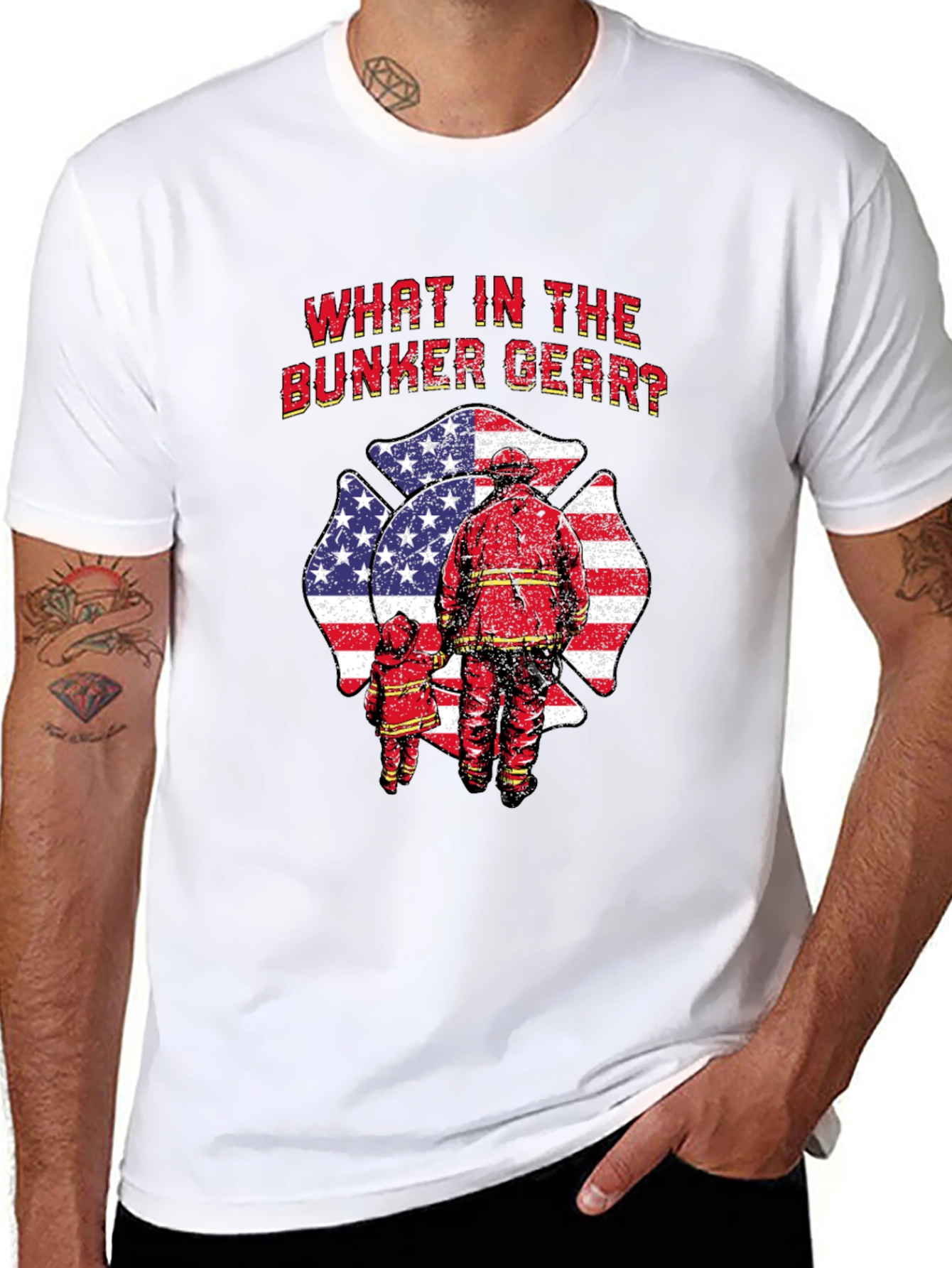 What in the Bunker Gear? Firefighter T-Shirt