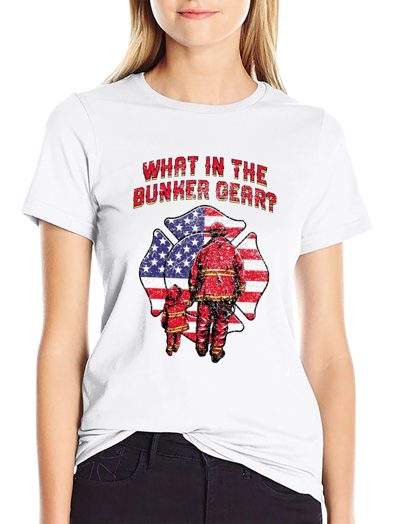 What in the Bunker Gear? Firefighter T-Shirt