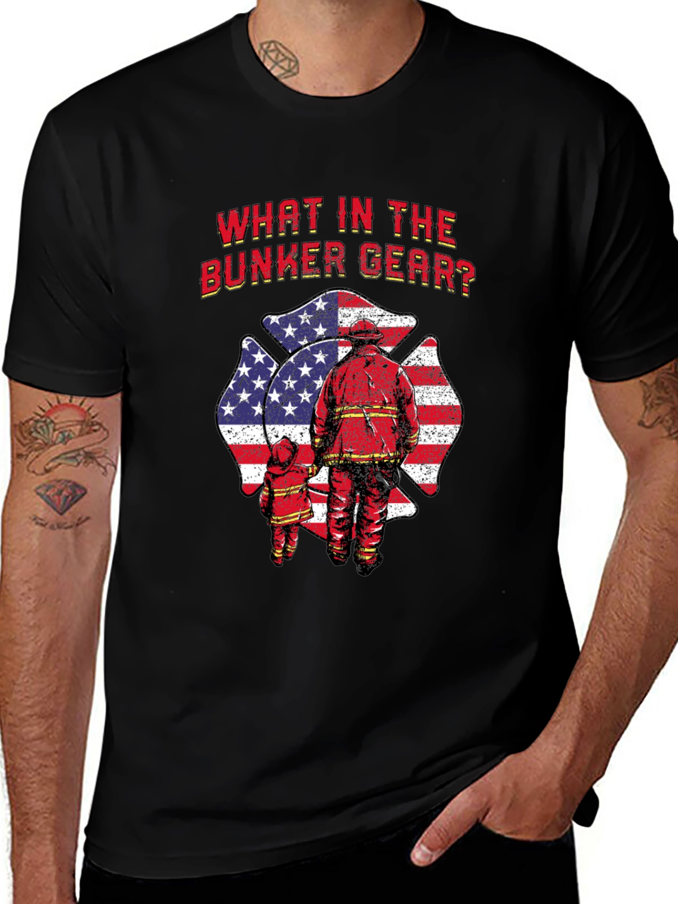 What in the Bunker Gear? Firefighter T-Shirt