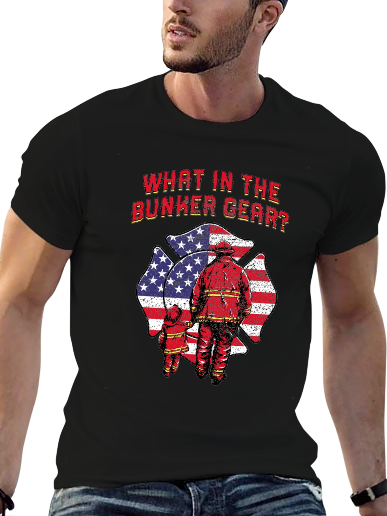 What in the Bunker Gear? Firefighter T-Shirt