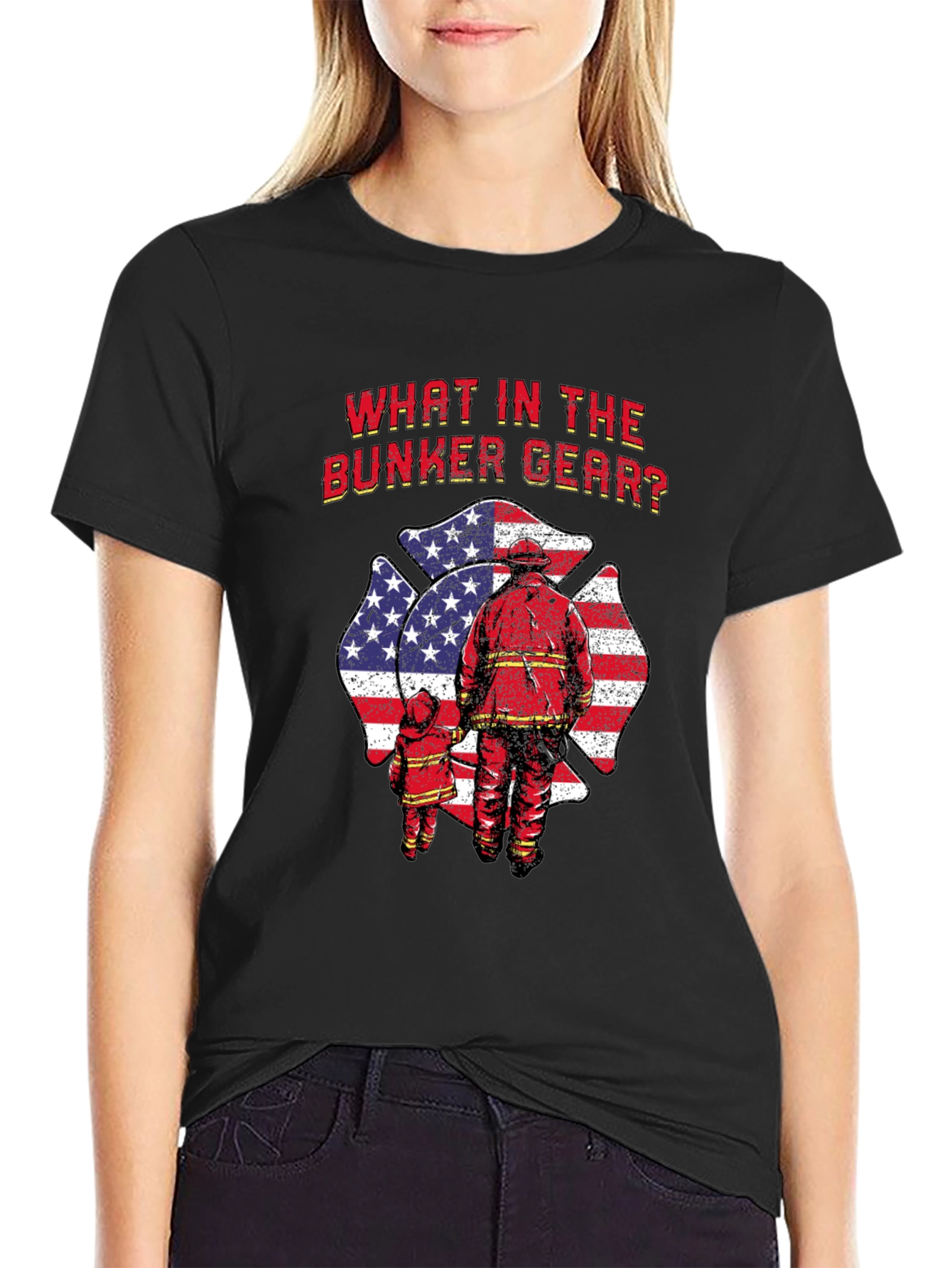 What in the Bunker Gear? Firefighter T-Shirt