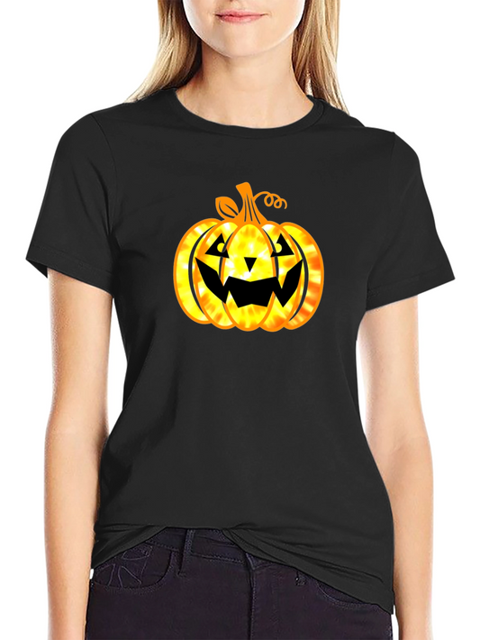 Halloween Pumpkin Graphic T-Shirt - Spooky Season