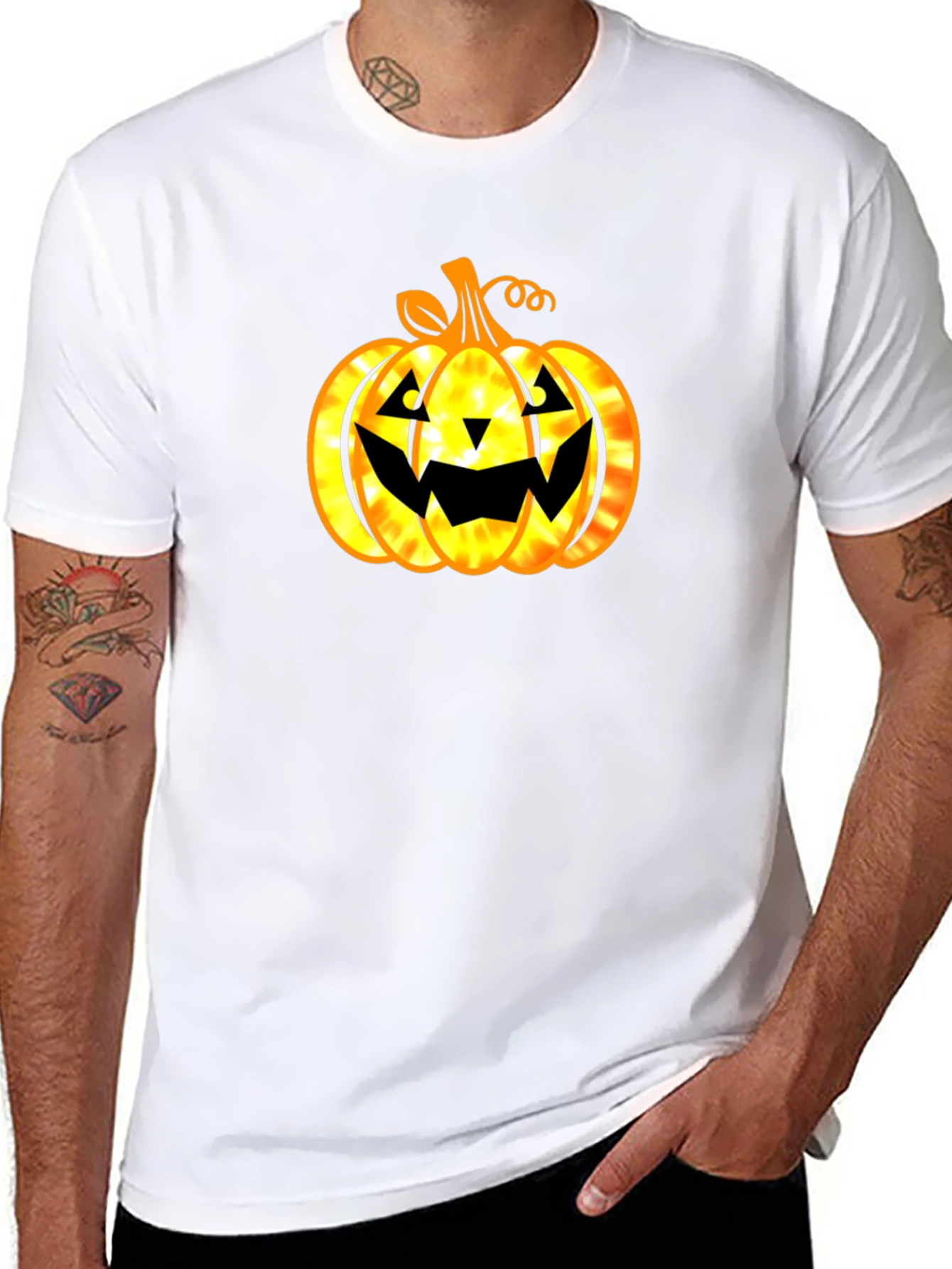 Halloween Pumpkin Graphic T-Shirt - Spooky Season
