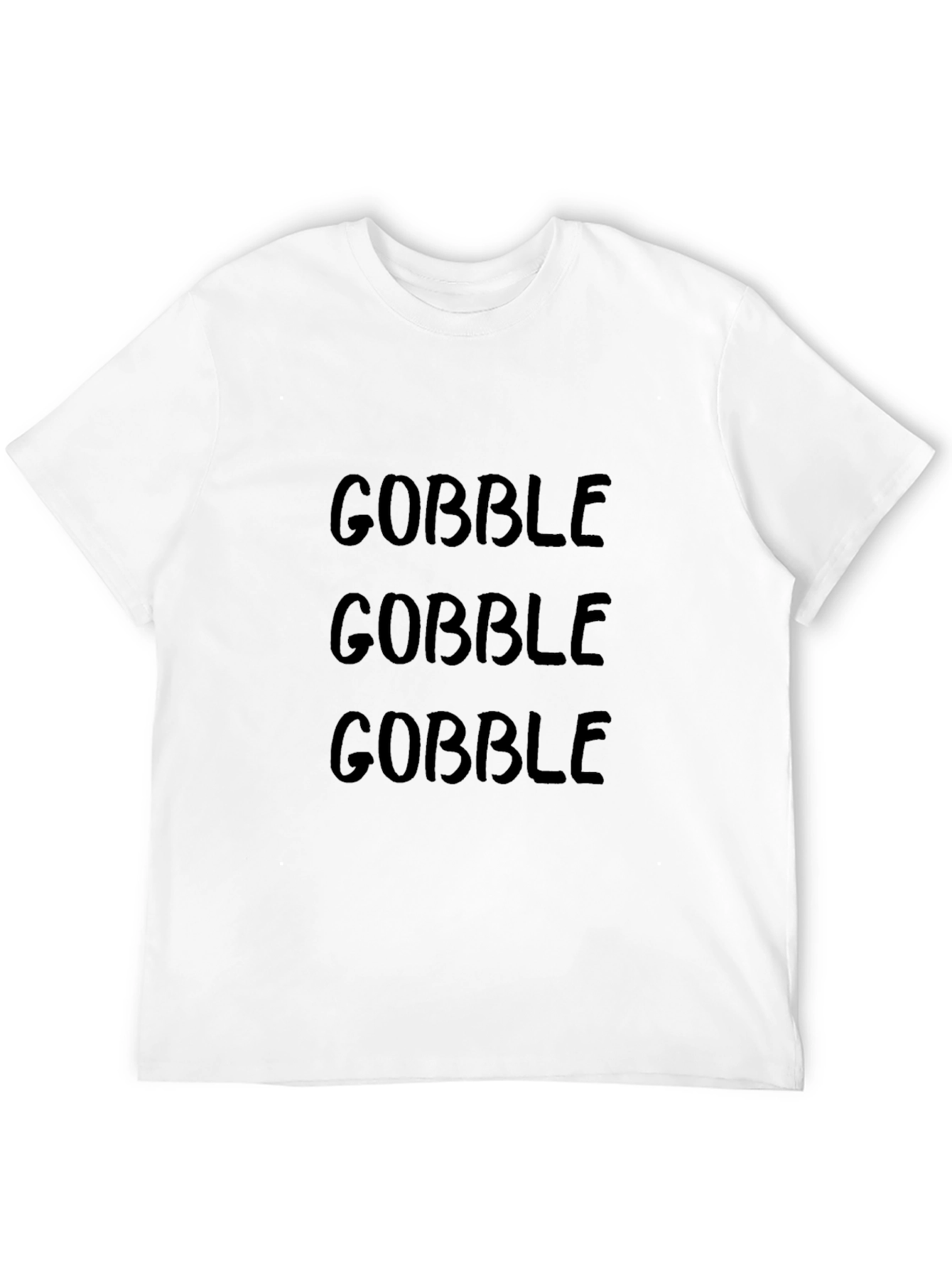 Gobble Thanksgiving Black T-Shirt