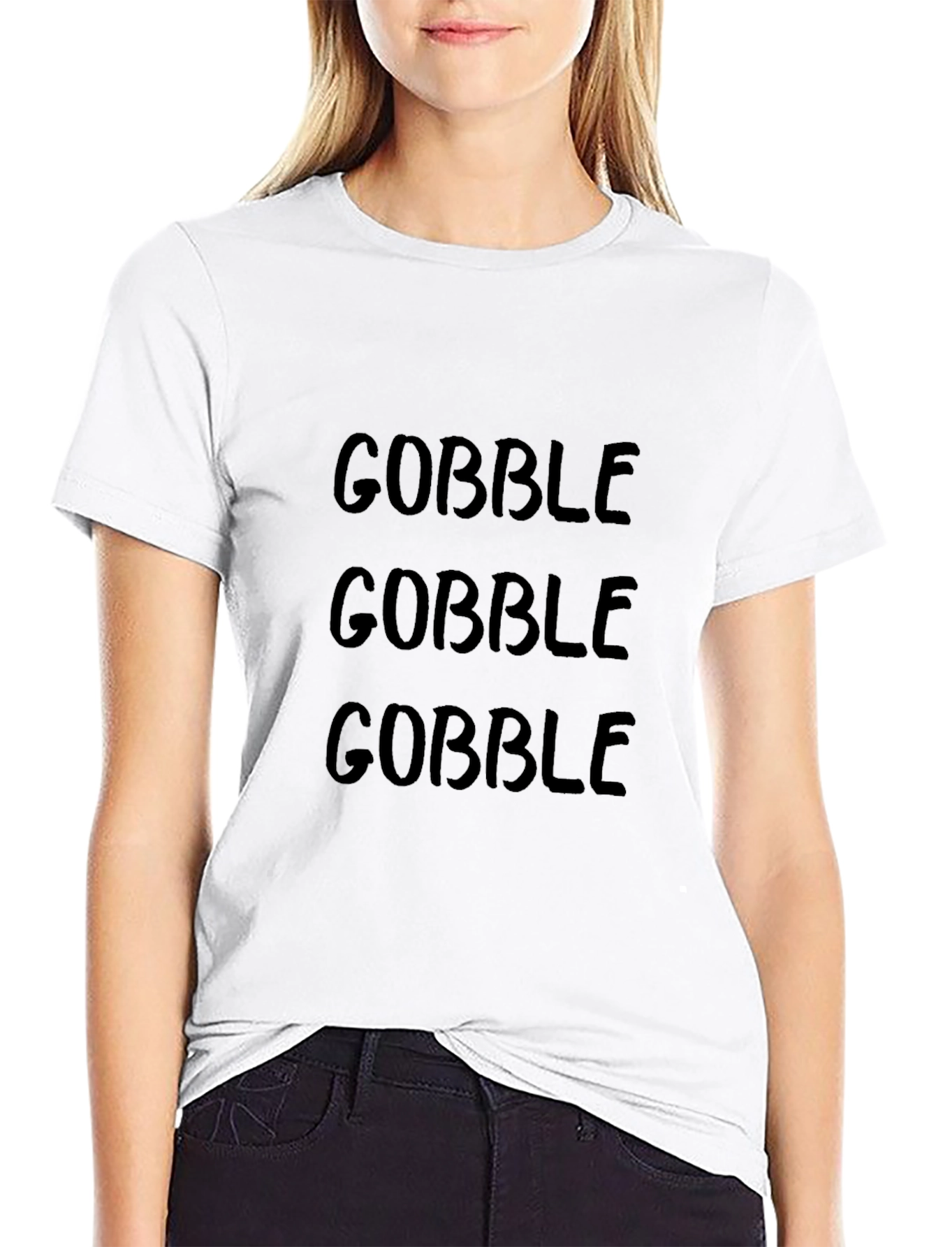 Gobble Thanksgiving Black T-Shirt