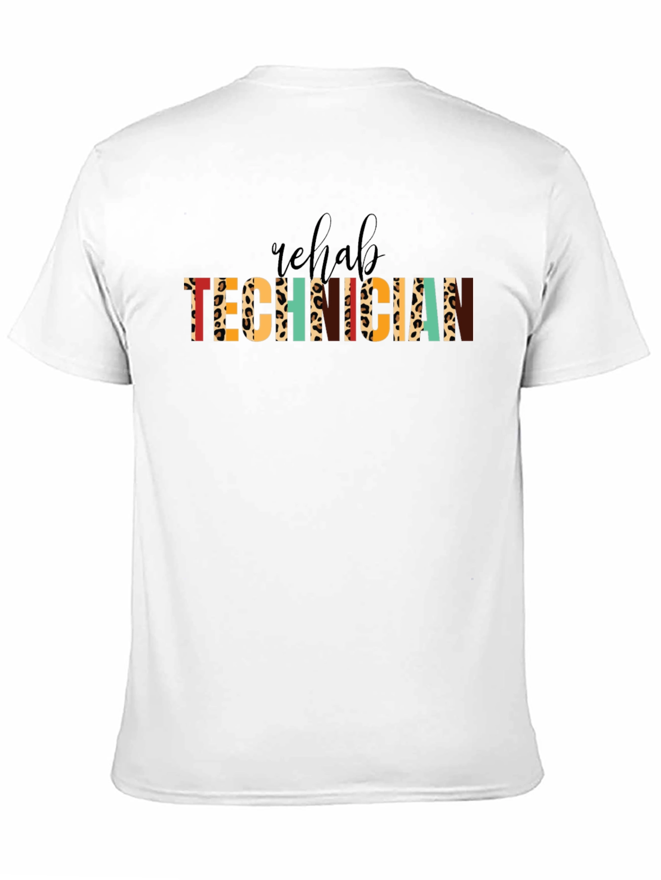 Rehab Technician Leopard Print T-Shirt