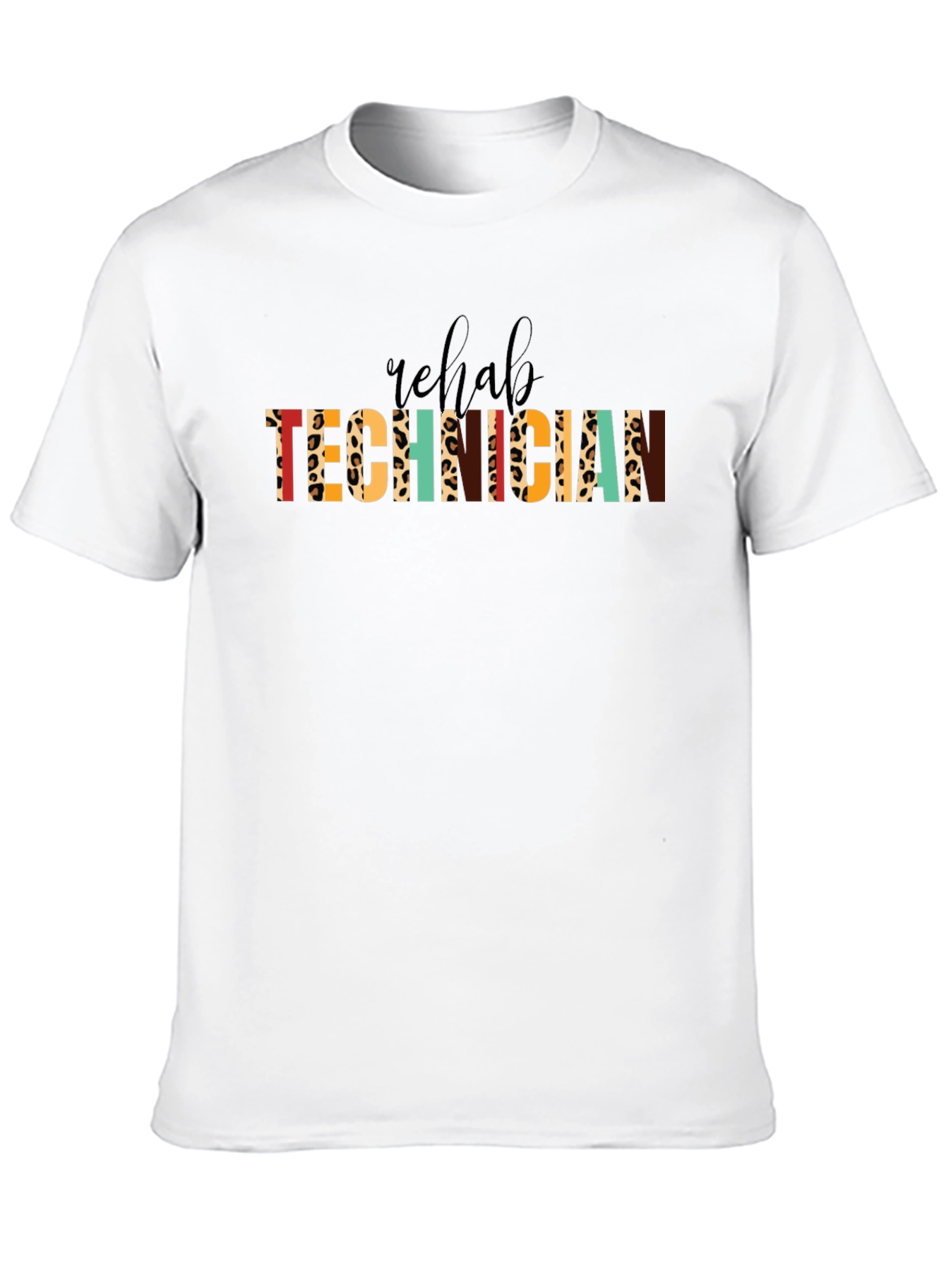 Rehab Technician Leopard Print T-Shirt