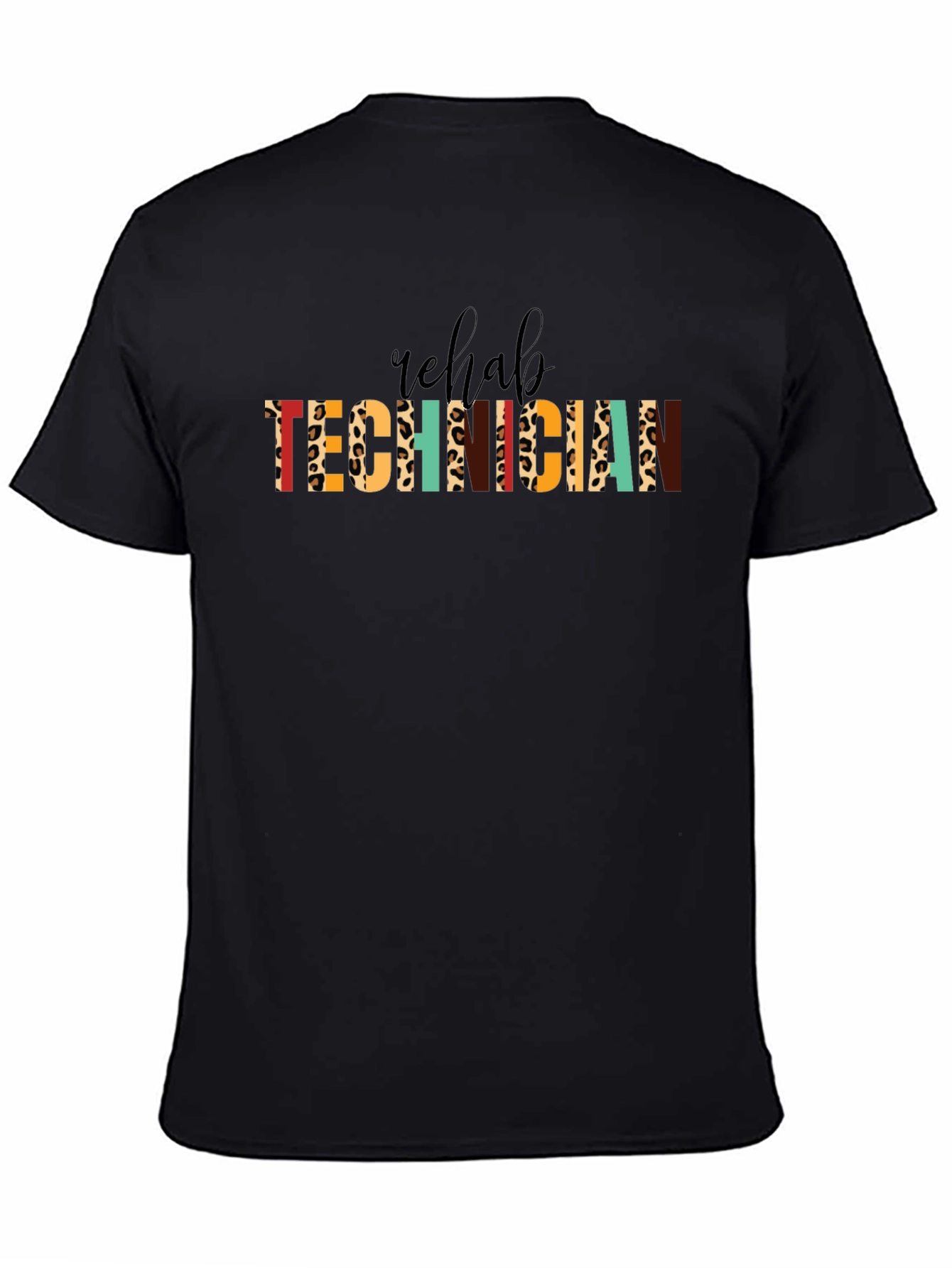 Rehab Technician Leopard Print T-Shirt