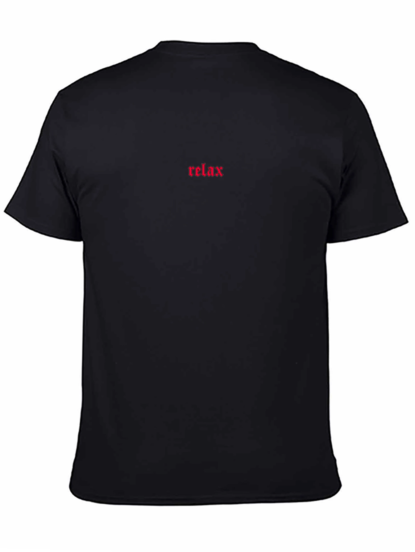 Relax Graphic Tee - Black Casual Comfort