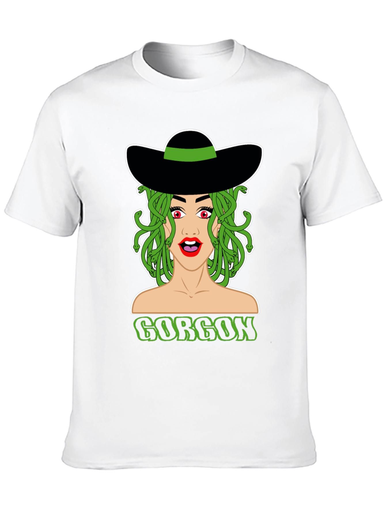 Medusa Gorgon Graphic Tee - Black Cotton T-Shirt