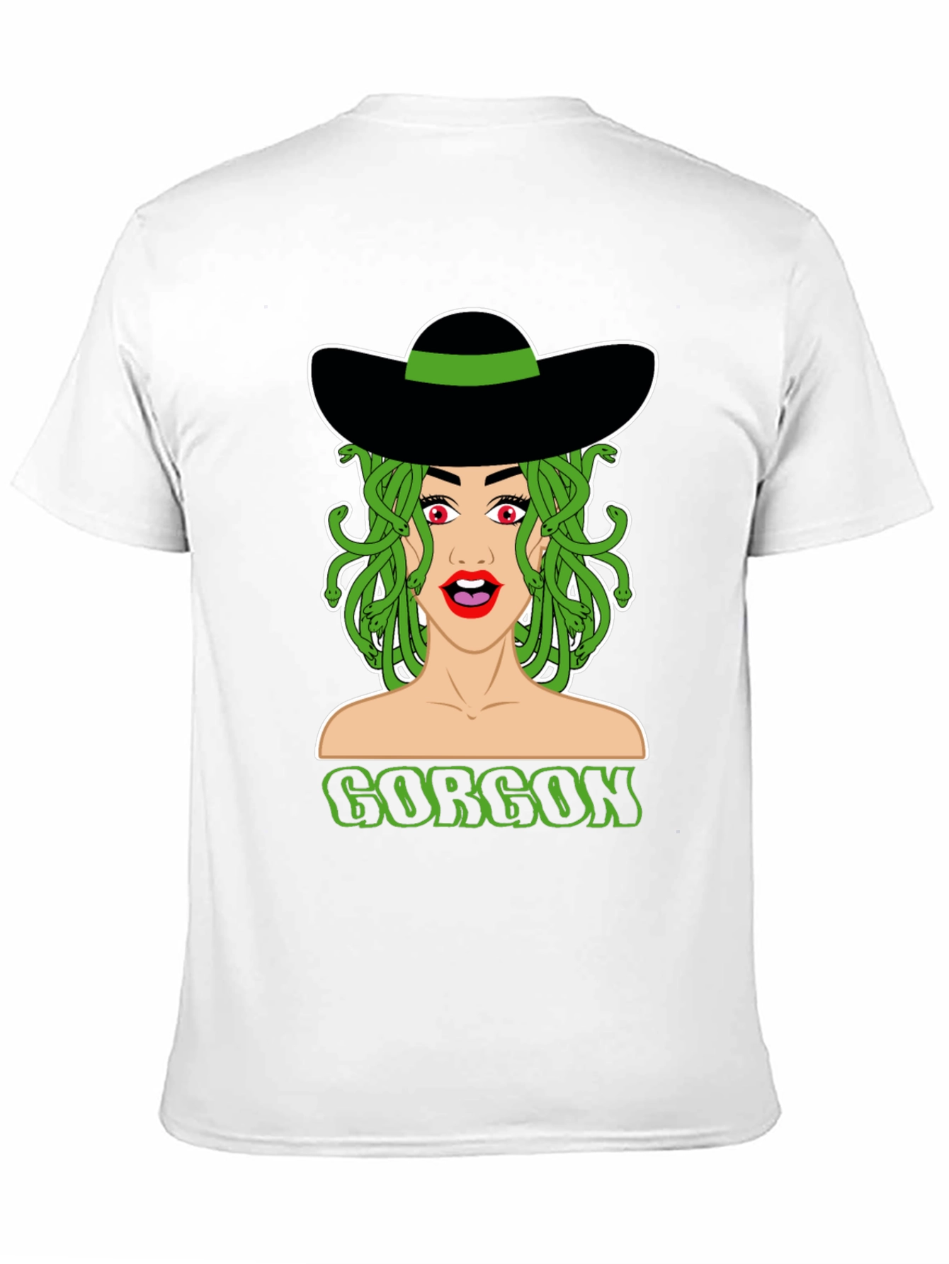 Medusa Gorgon Graphic Tee - Black Cotton T-Shirt