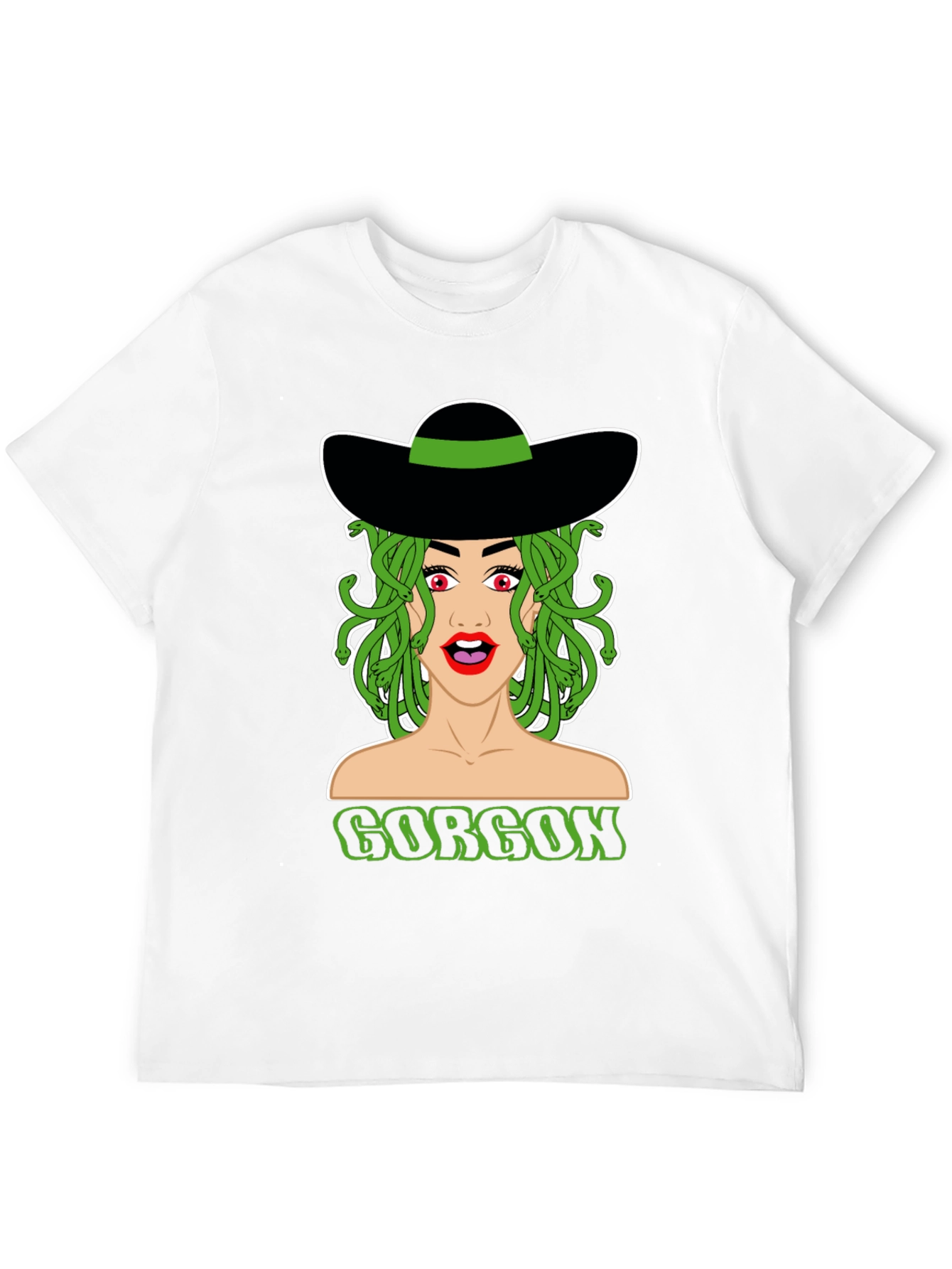 Medusa Gorgon Graphic Tee - Black Cotton T-Shirt