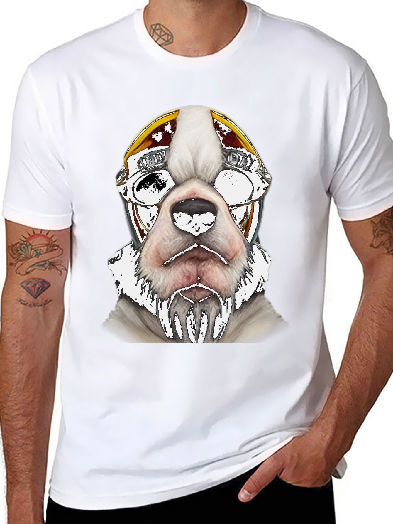 Cool Dog Aviator T-Shirt - Black