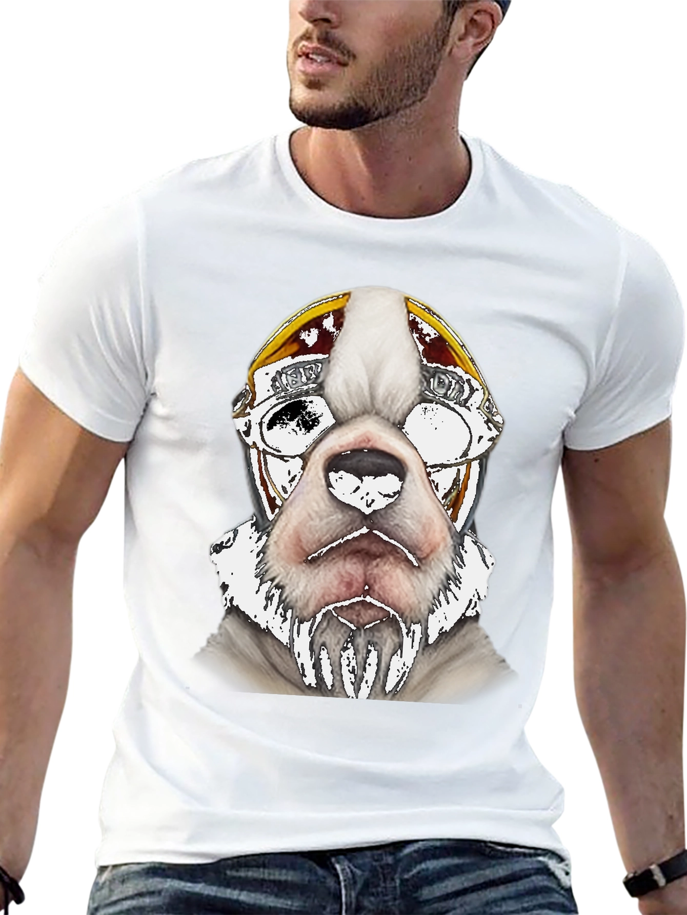 Cool Dog Aviator T-Shirt - Black