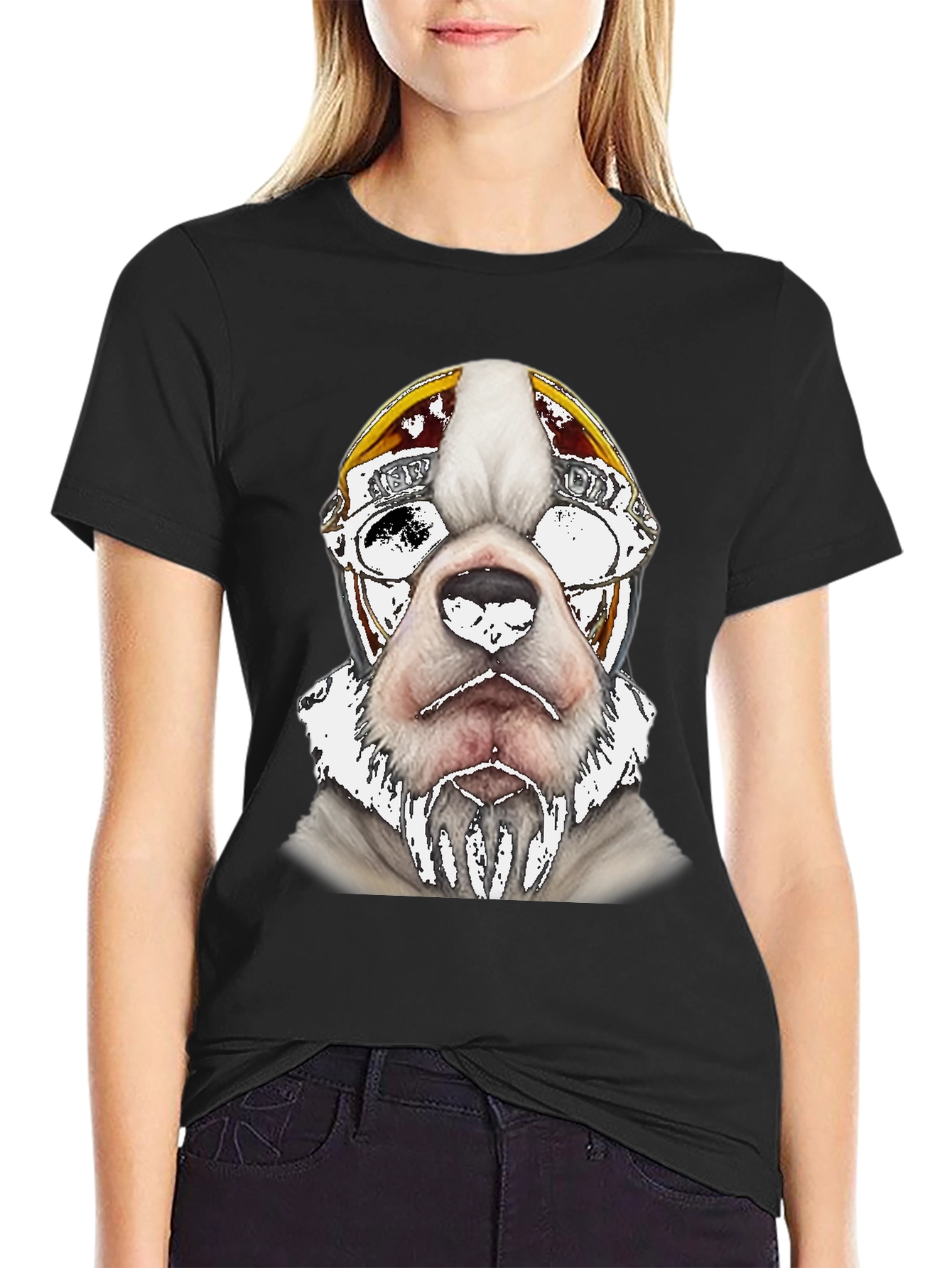 Cool Dog Aviator T-Shirt - Black