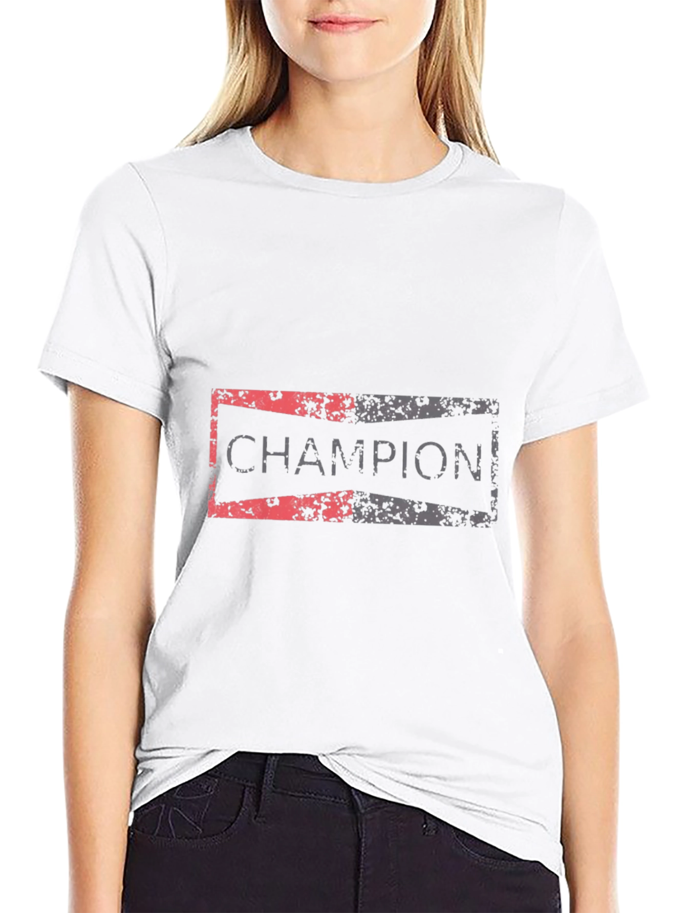Champion Graphic Print Black T-Shirt