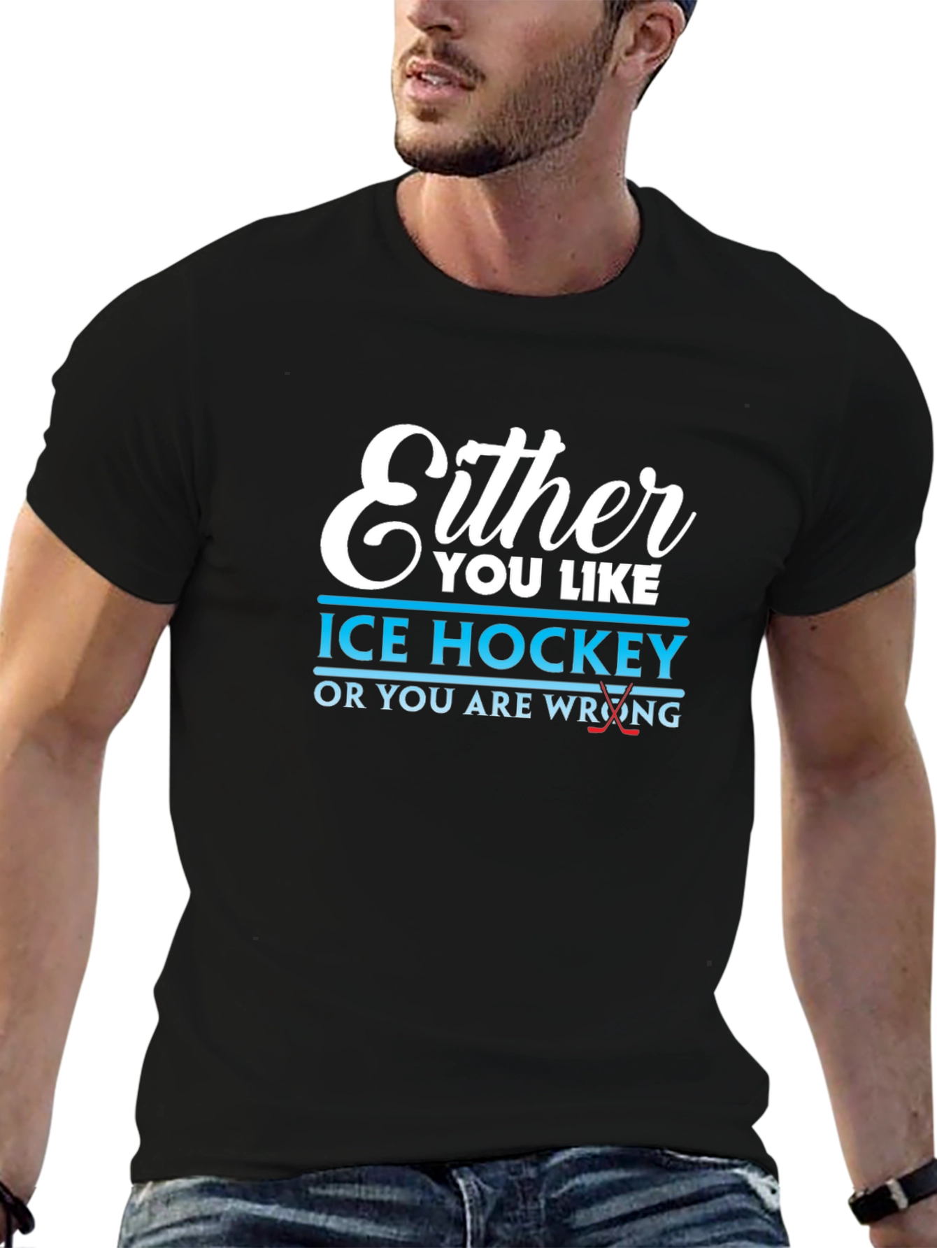 Ice Hockey Lover Graphic Tee
