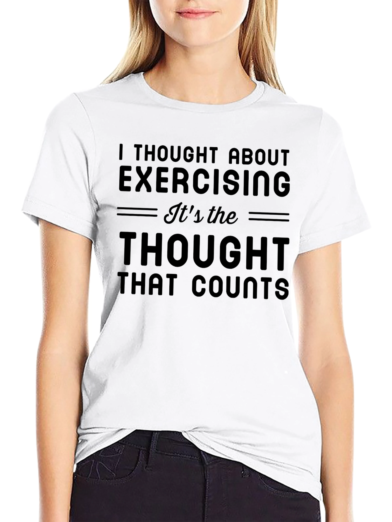 Funny Exercise Thought T-Shirt