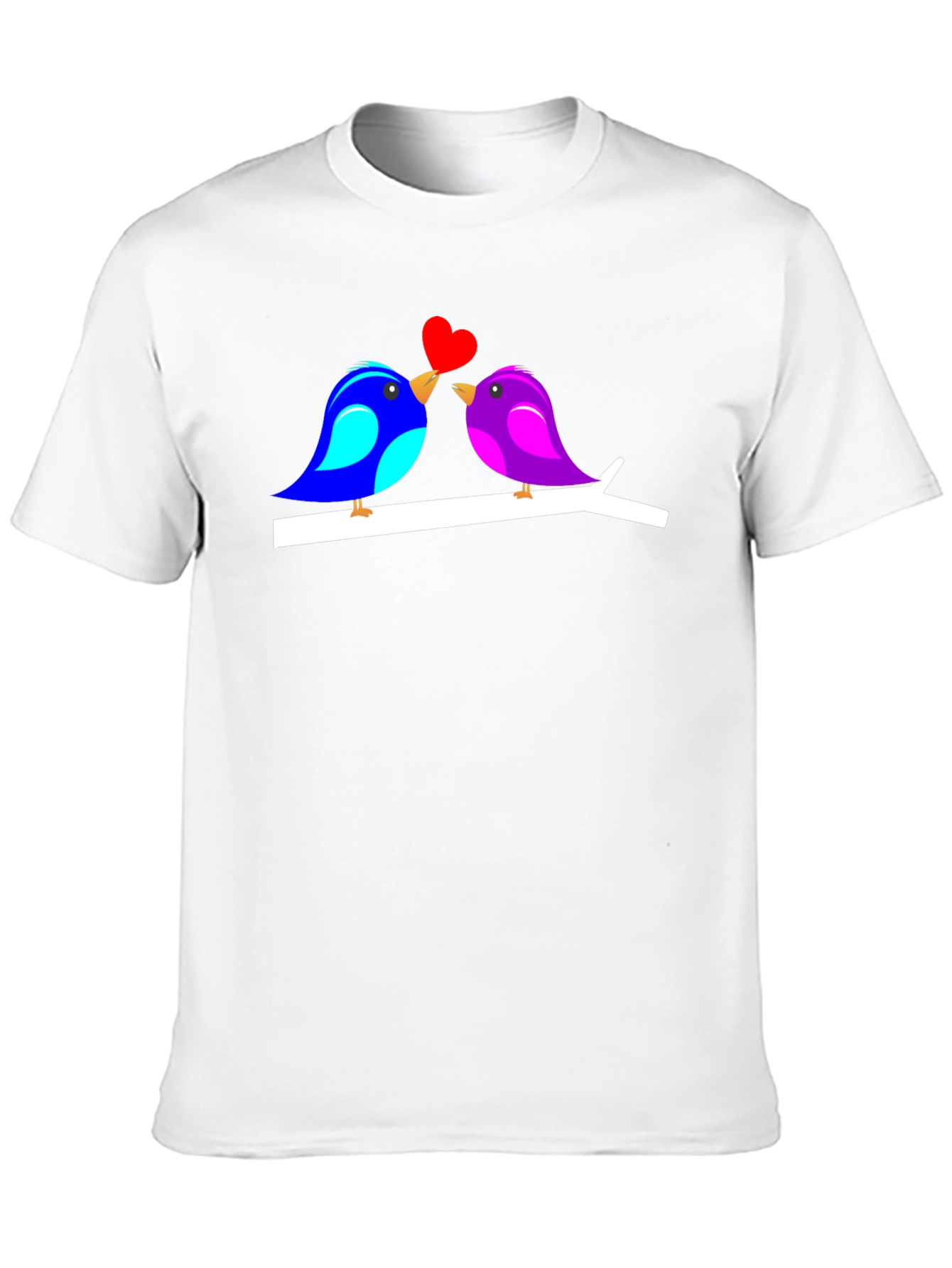 Love Birds Graphic T-Shirt Cute Couple Tee