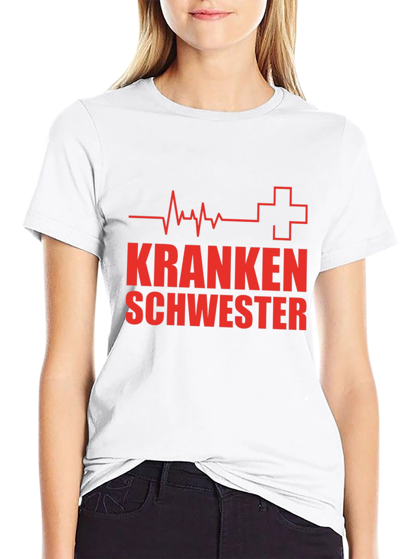 Krankenschwester Black T-Shirt Nurse Gift