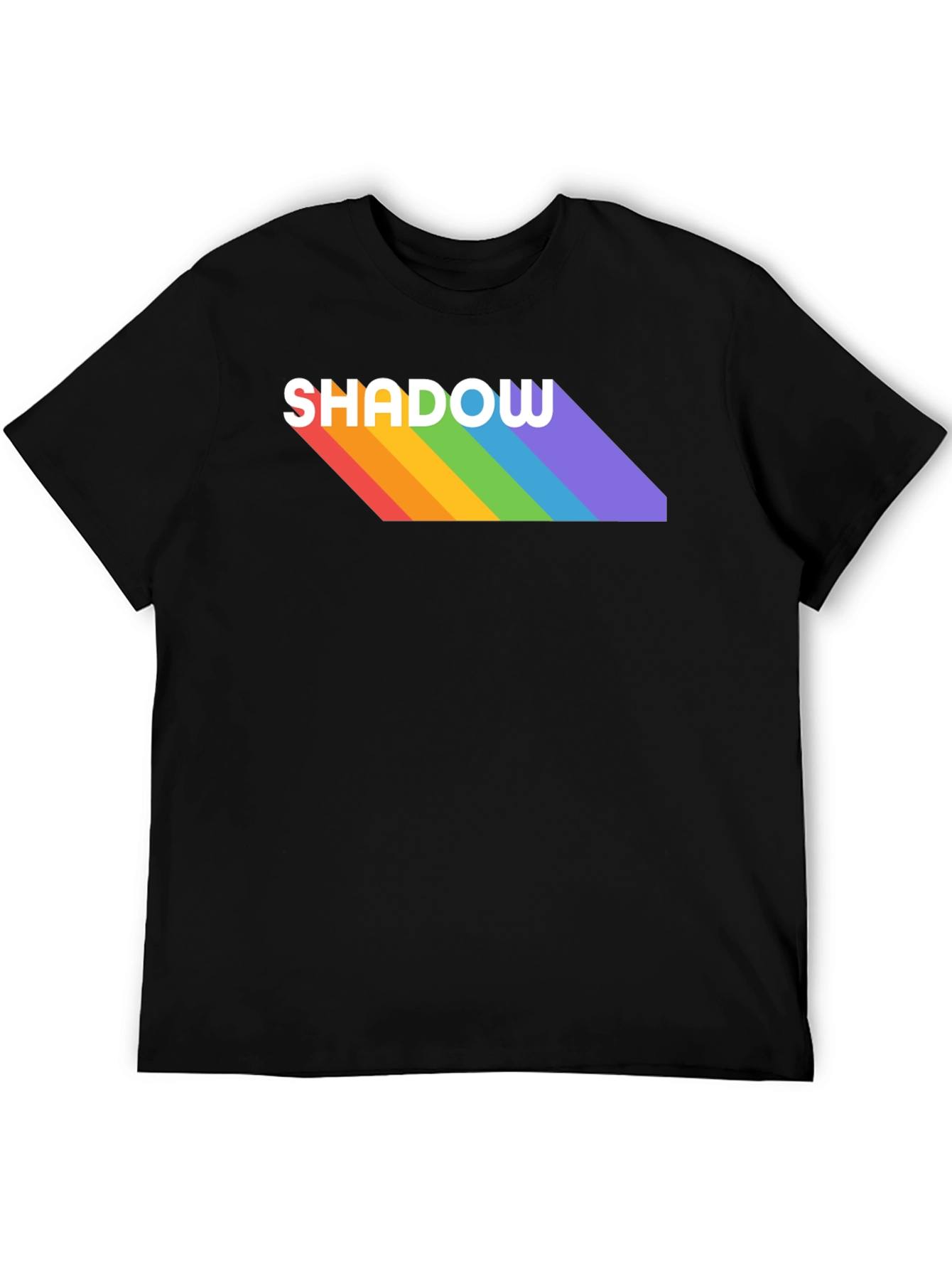 Rainbow Shadow Tee - Stylish Graphic T-Shirt