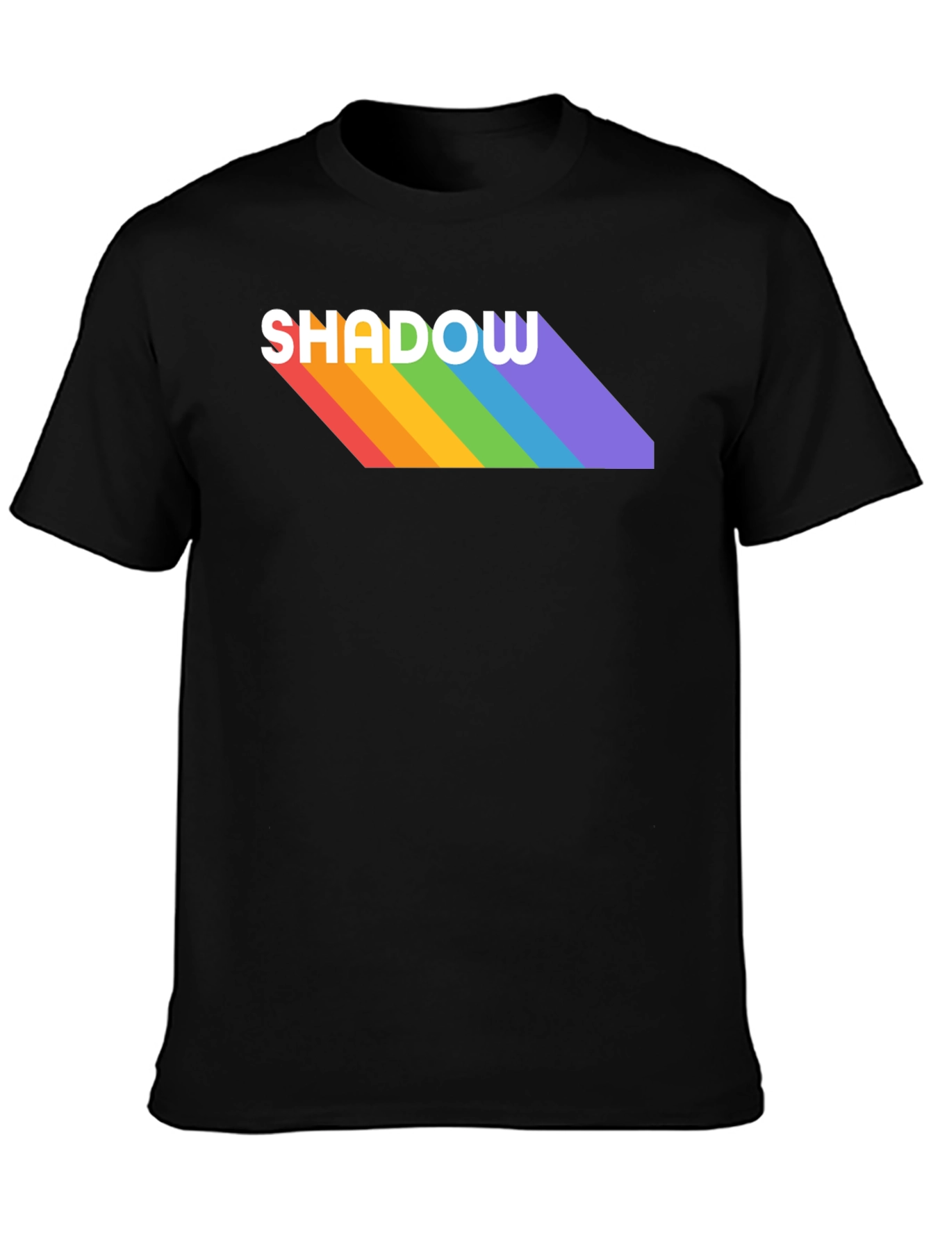 Rainbow Shadow Tee - Stylish Graphic T-Shirt