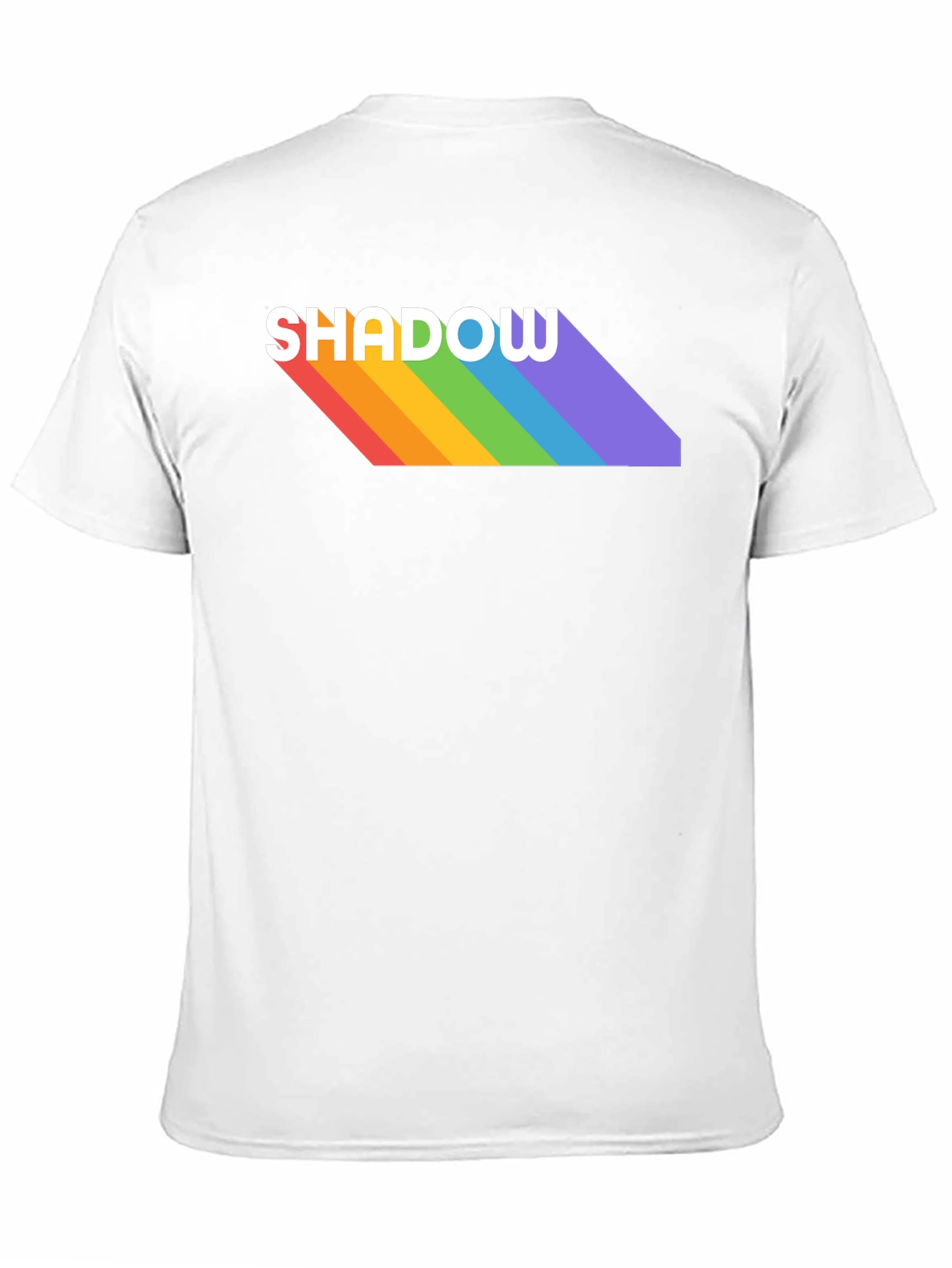 Rainbow Shadow Tee - Stylish Graphic T-Shirt