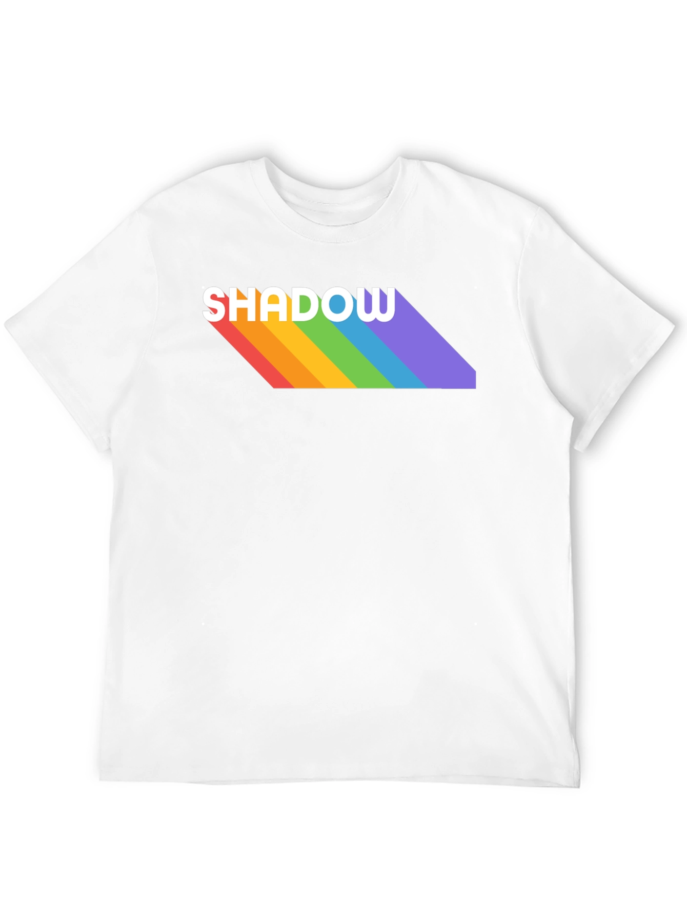 Rainbow Shadow Tee - Stylish Graphic T-Shirt