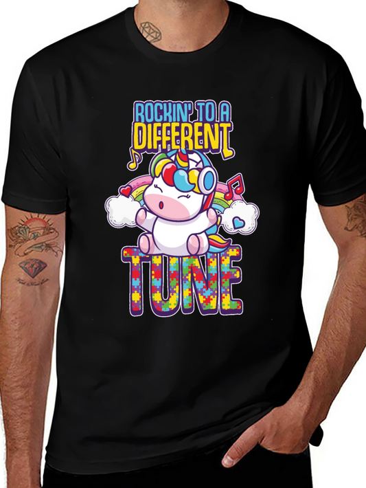 Rockin to a Different Tune Autism Awareness T-Shirt