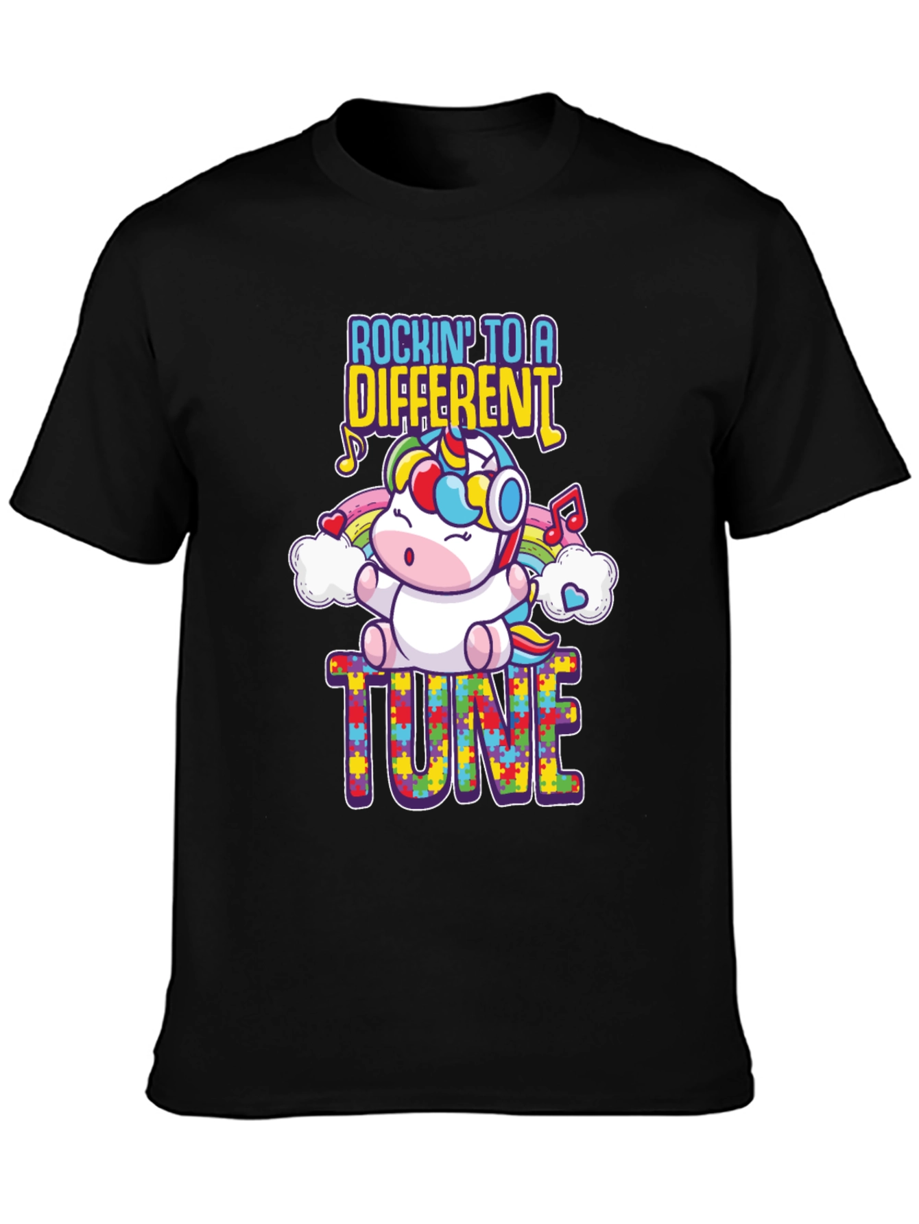 Rockin to a Different Tune Autism Awareness T-Shirt