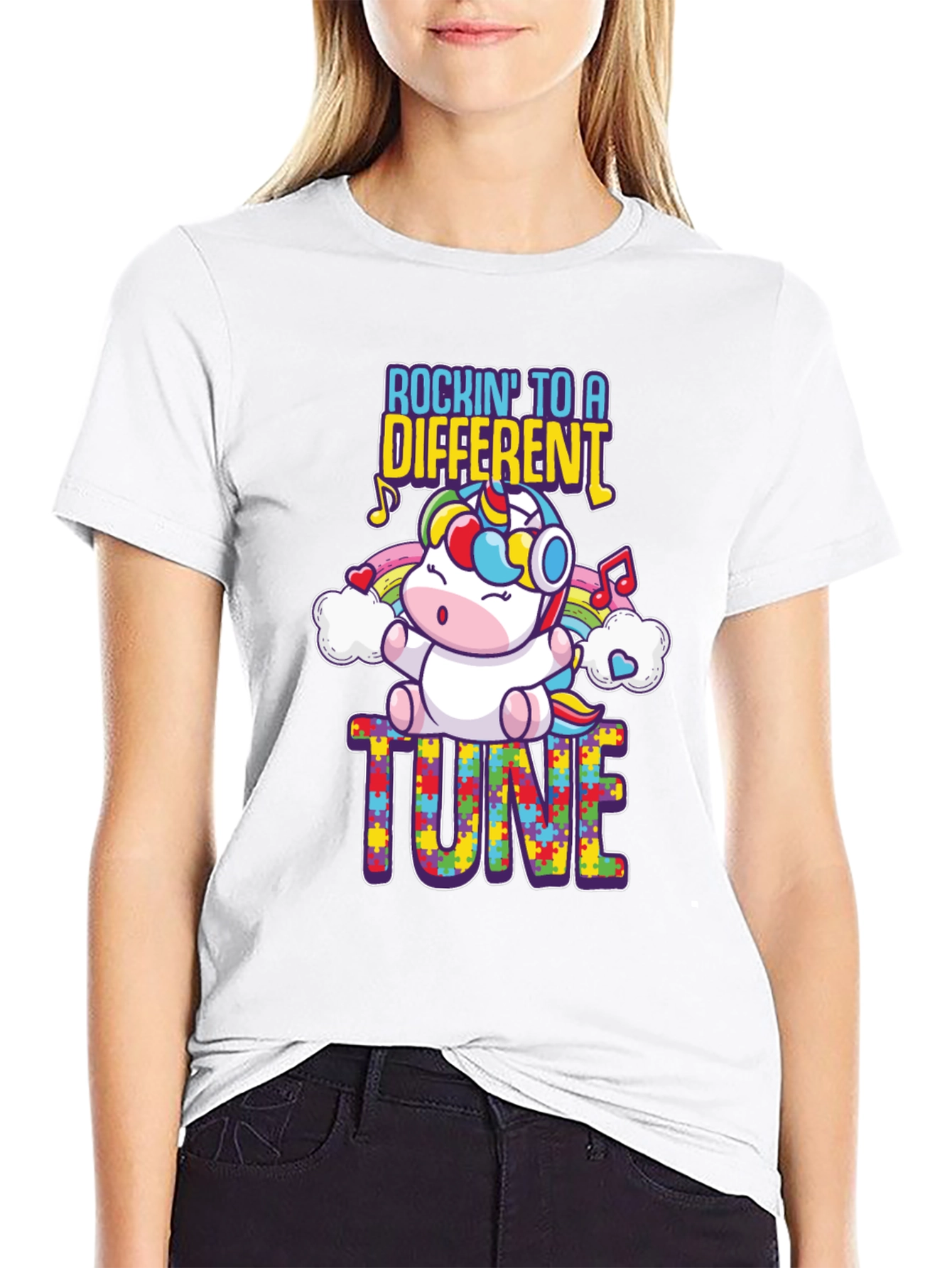Rockin to a Different Tune Autism Awareness T-Shirt
