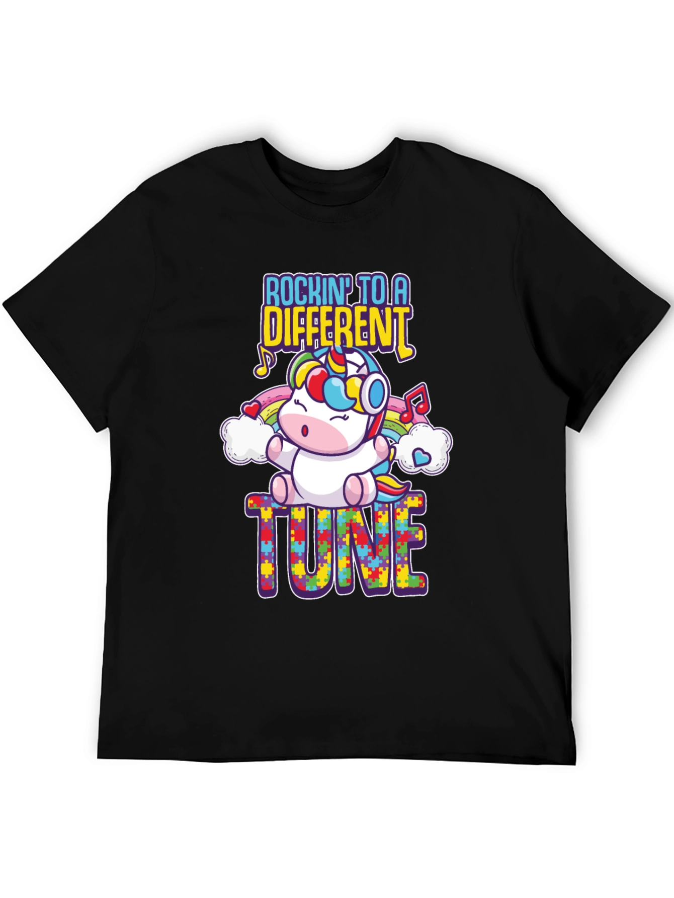 Rockin to a Different Tune Autism Awareness T-Shirt