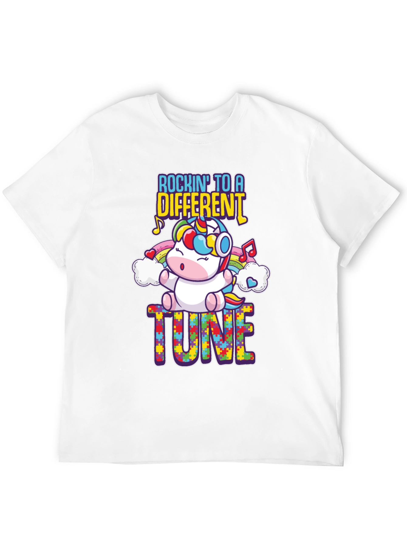 Rockin to a Different Tune Autism Awareness T-Shirt