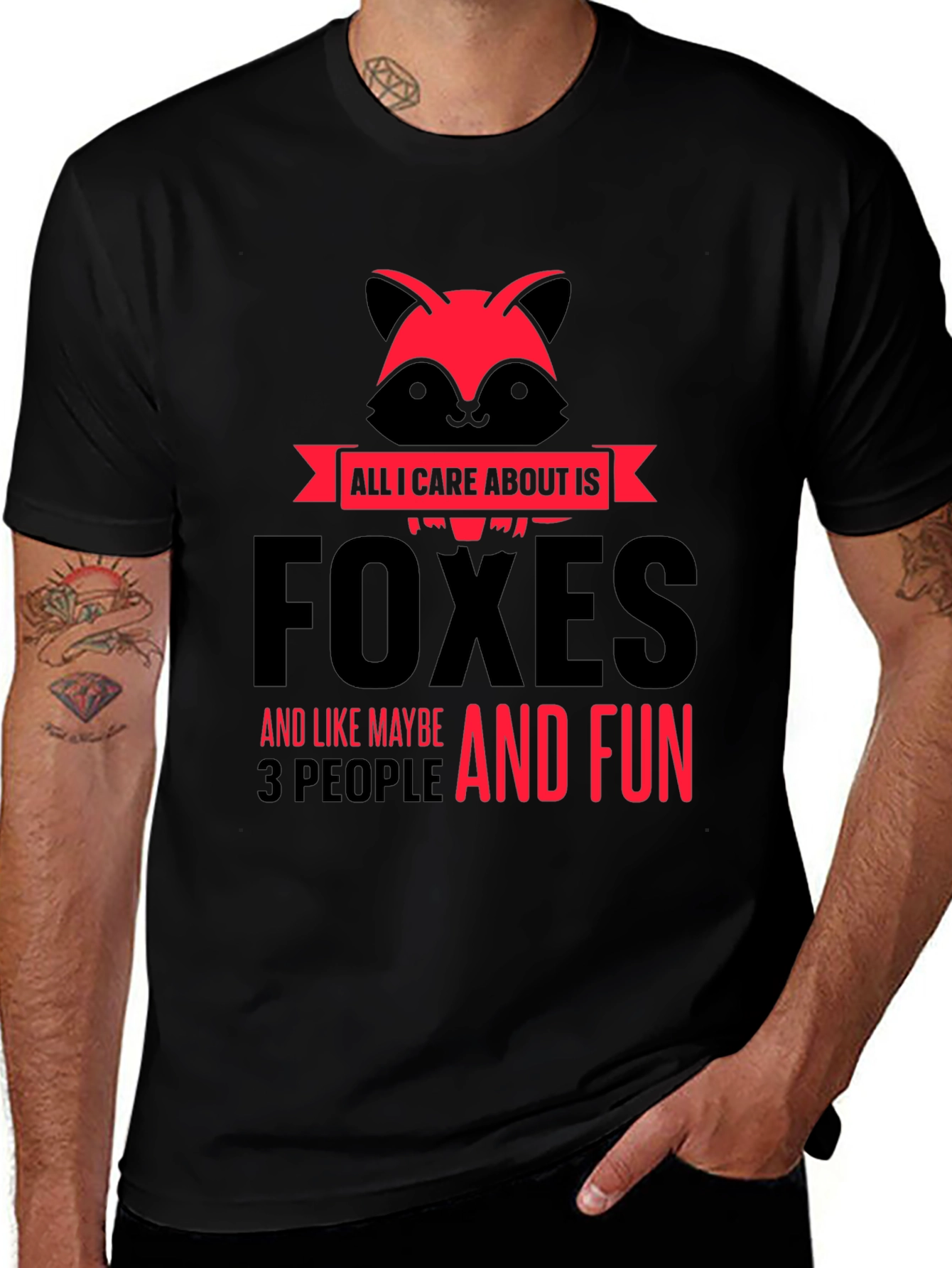 Foxes And Fun Graphic T-Shirt