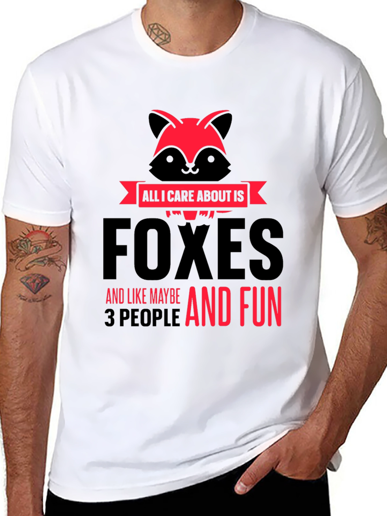 Foxes And Fun Graphic T-Shirt