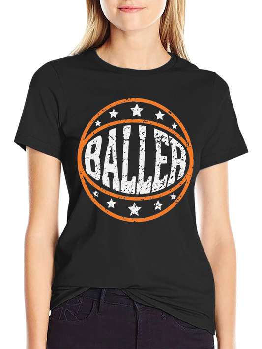 Baller Graphic Tee - Basketball Lover T-Shirt