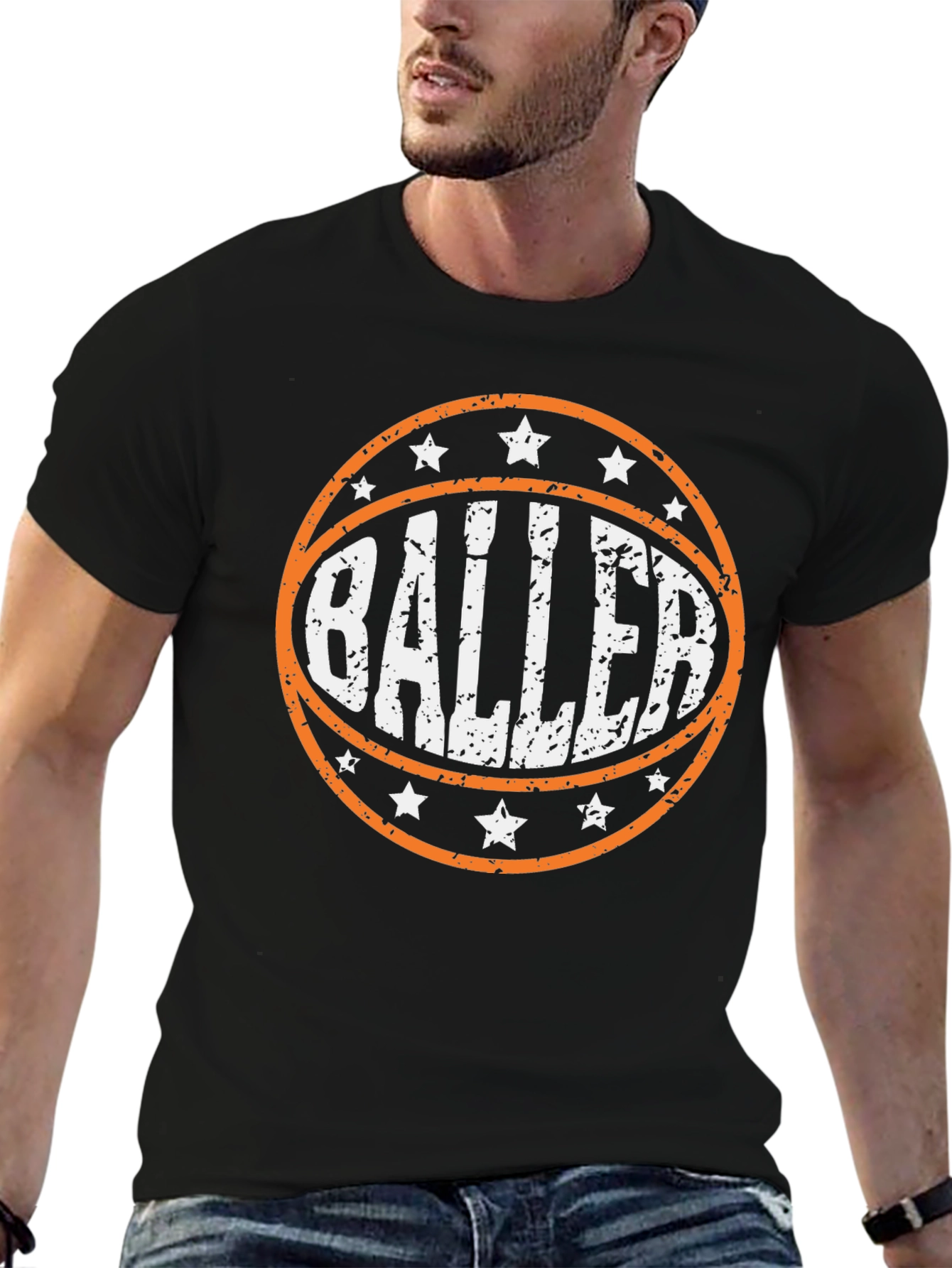 Baller Graphic Tee - Basketball Lover T-Shirt