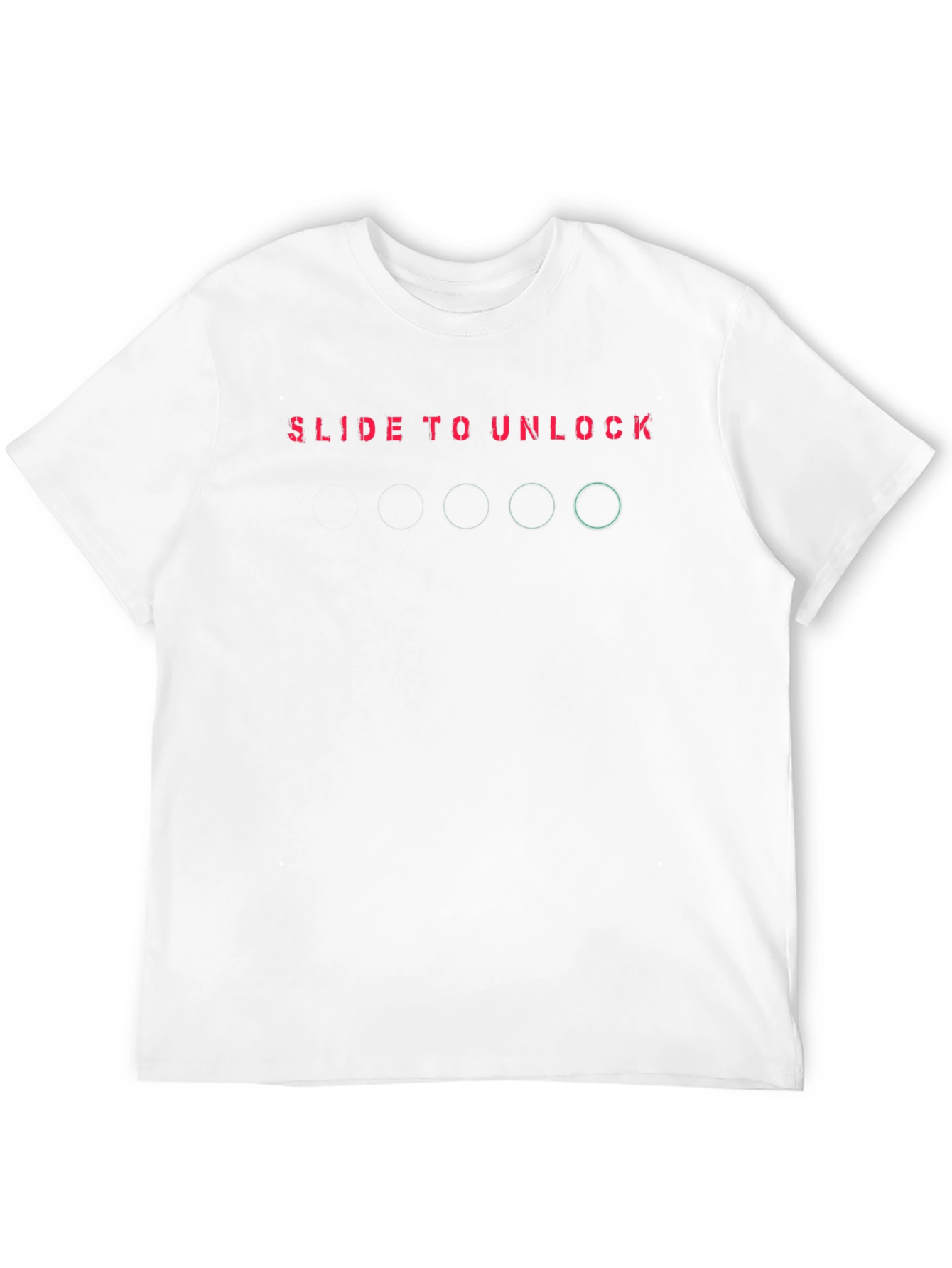 Slide to Unlock Graphic Tee - Mens Black T-Shirt