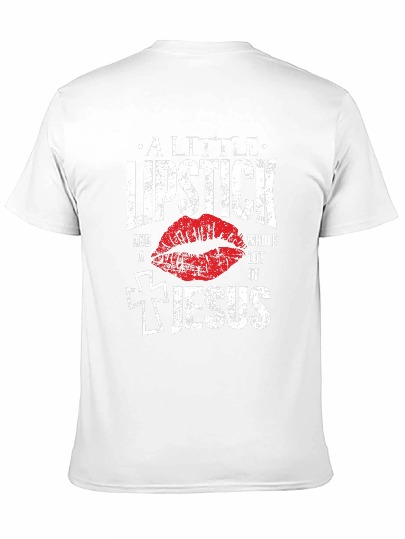 Lipstick and Jesus Graphic T-Shirt