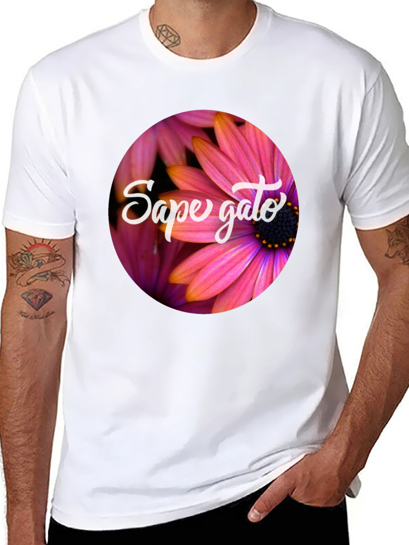 Floral Graphic Tee - Sape Gato T-Shirt