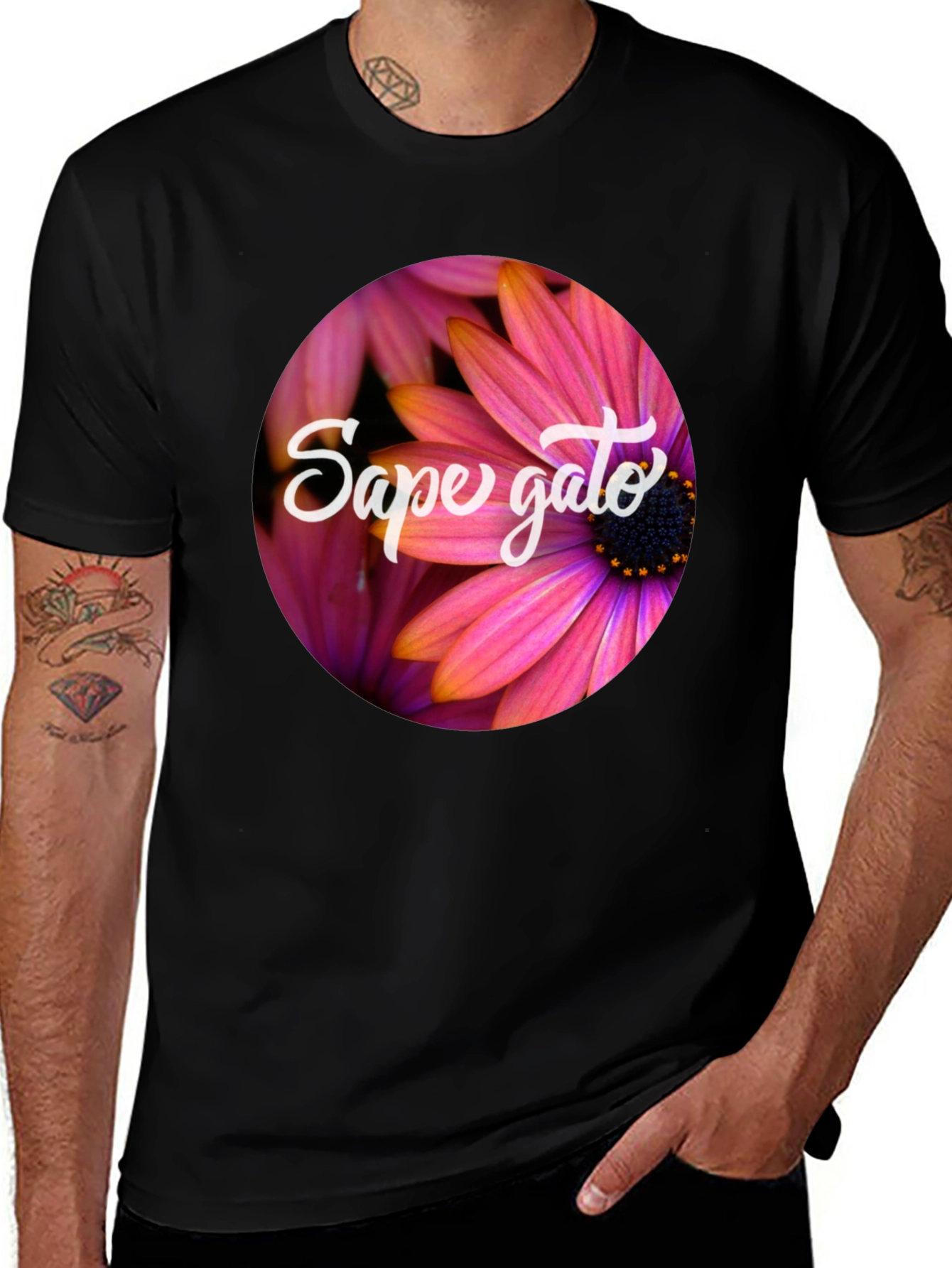 Floral Graphic Tee - Sape Gato T-Shirt